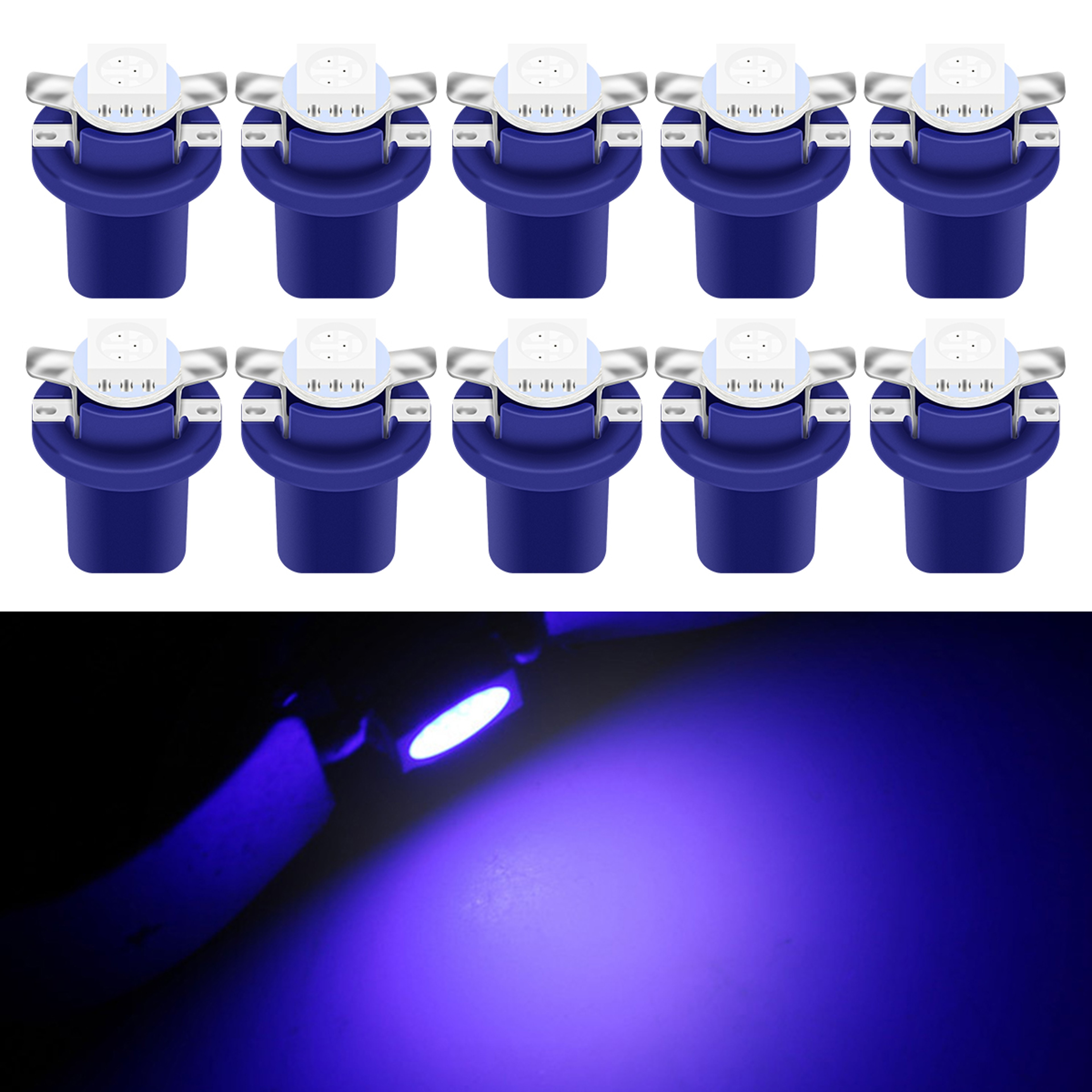 Auto Car LED Dashboard Lights DC Instrument Panel Bulbs Wedge Indicator Lamp Cluster Gauges 4