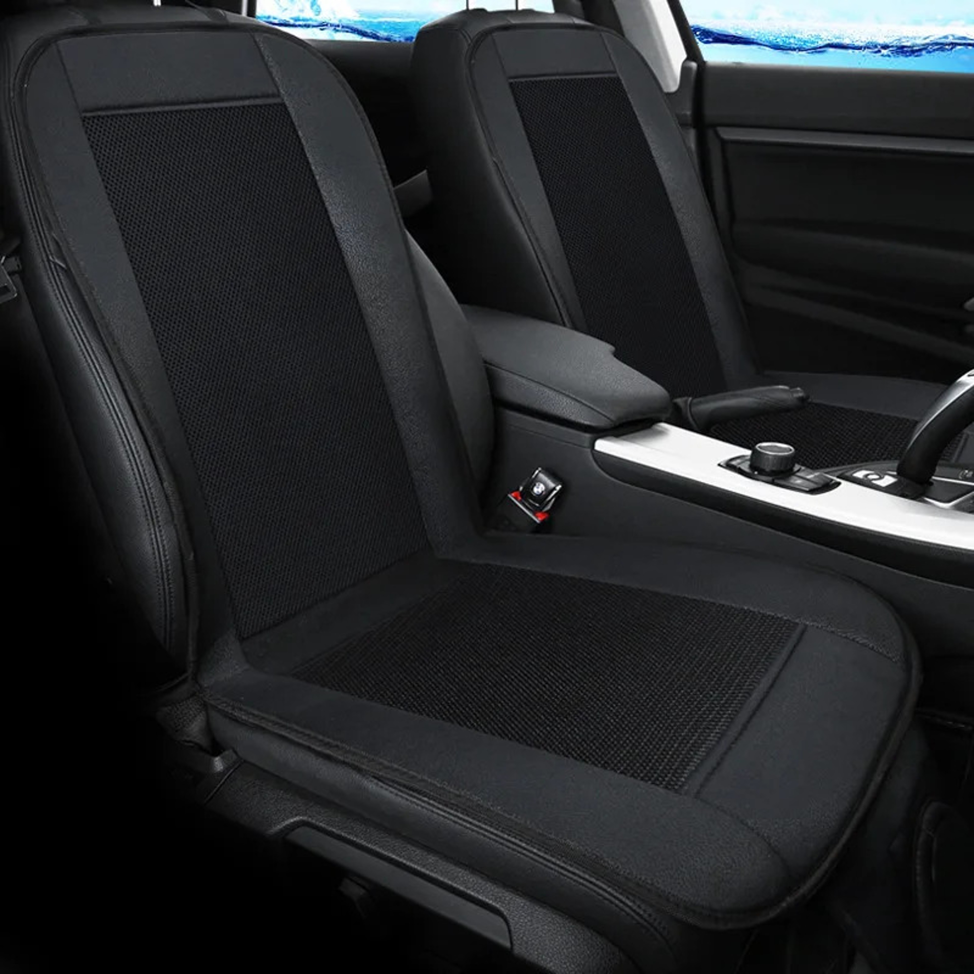 Summer Car Cooling Seat Cushion 3D Spacer Ventilated Seat Pad With 8Fan Air Circulation 1