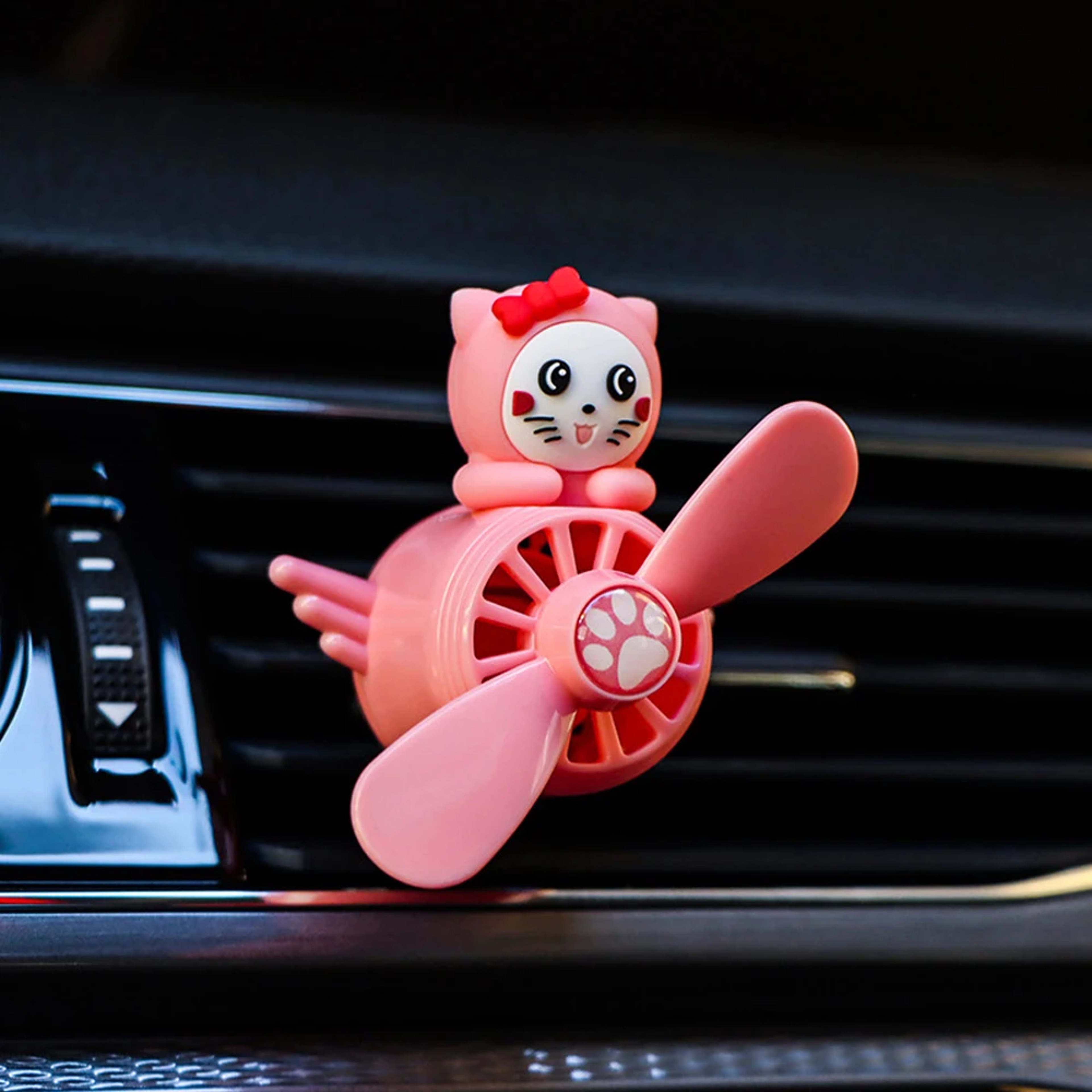 Rotating Pilot Car Air Freshener Vent Clip Car Perfume Diffuser With Propeller Design 3