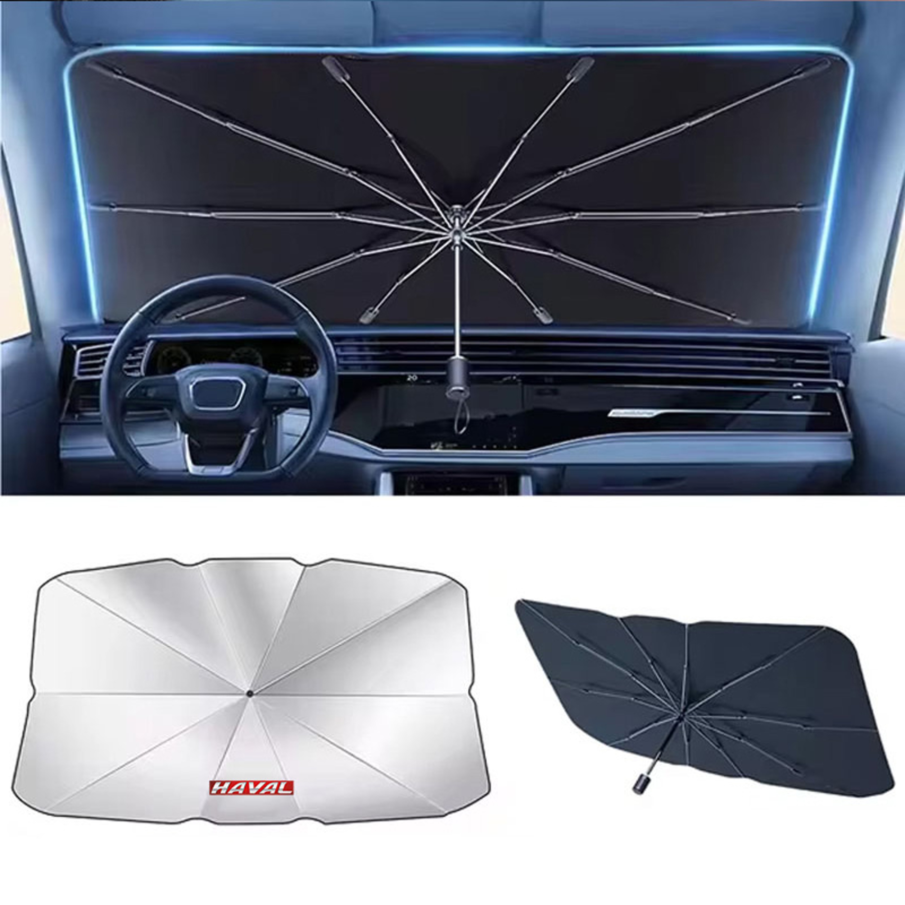 Car Windshield Sun Shade Custom Fit Front Window Cover For Haval Jolion UV Heat Protection 1