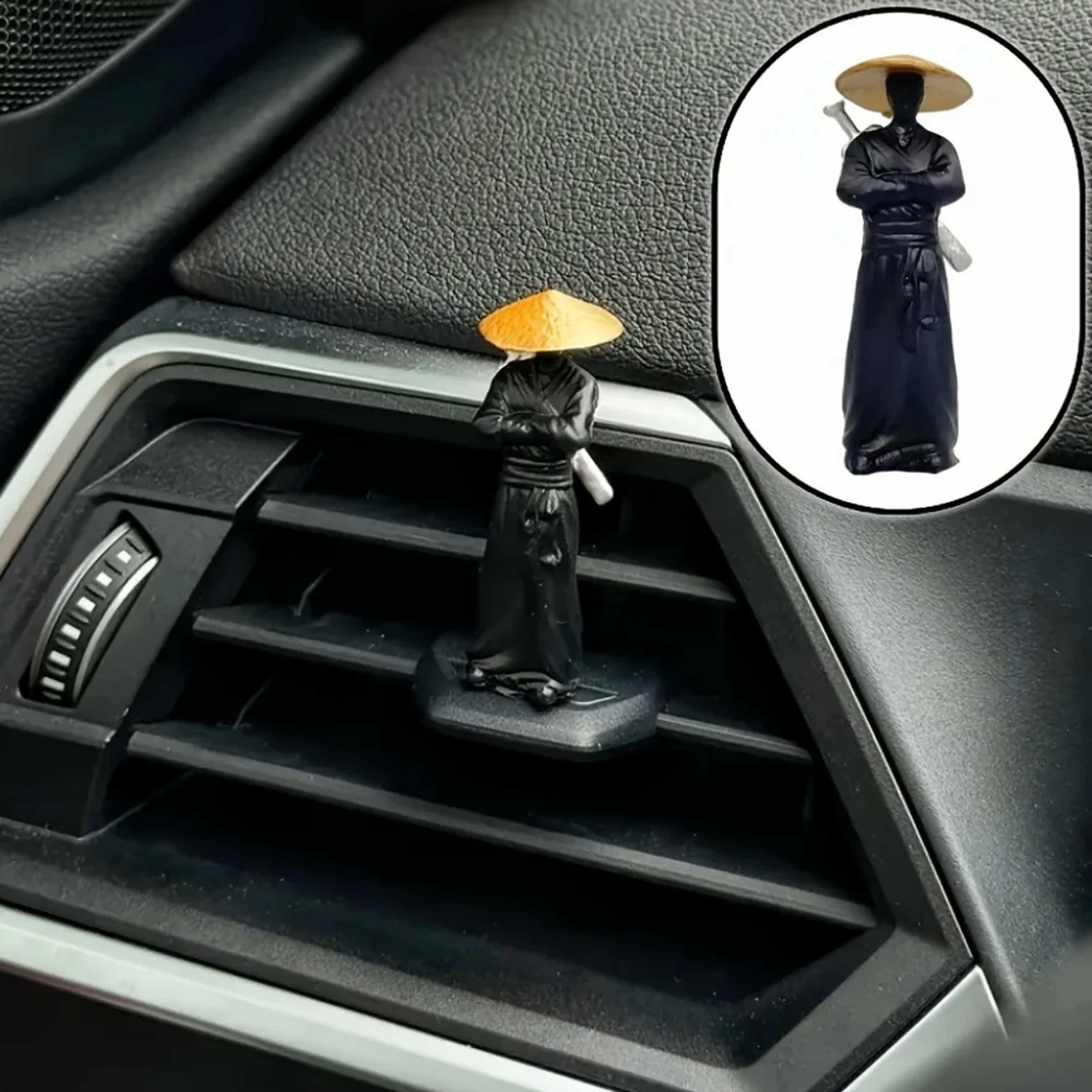 Mini Samurai Statue Set Japanese Samurai Figurines For Car Dashboard And Desk Decor 3