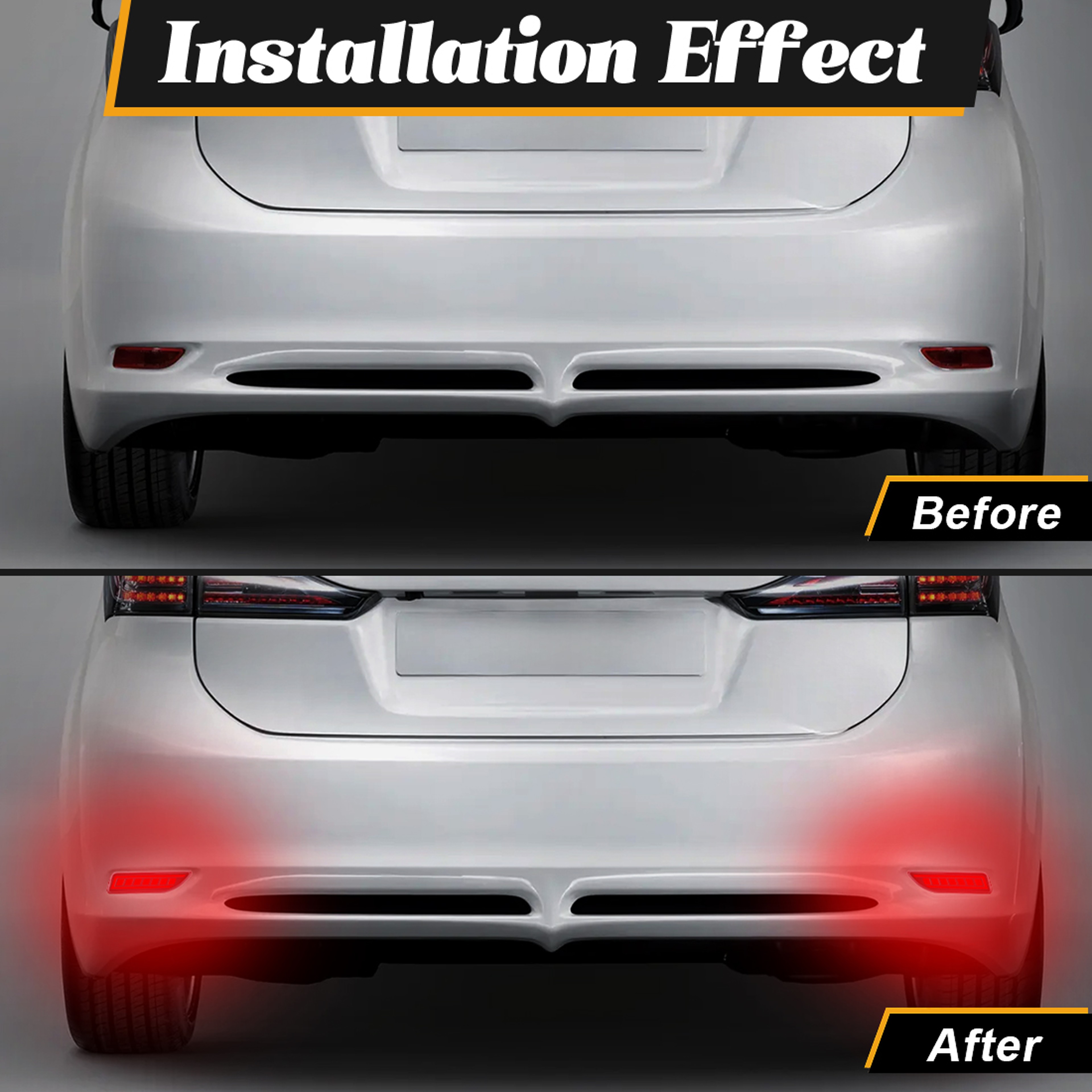 Toyota Corolla Bumper Reflector with Sequential LED Turn Signal & Brake Light – view 5