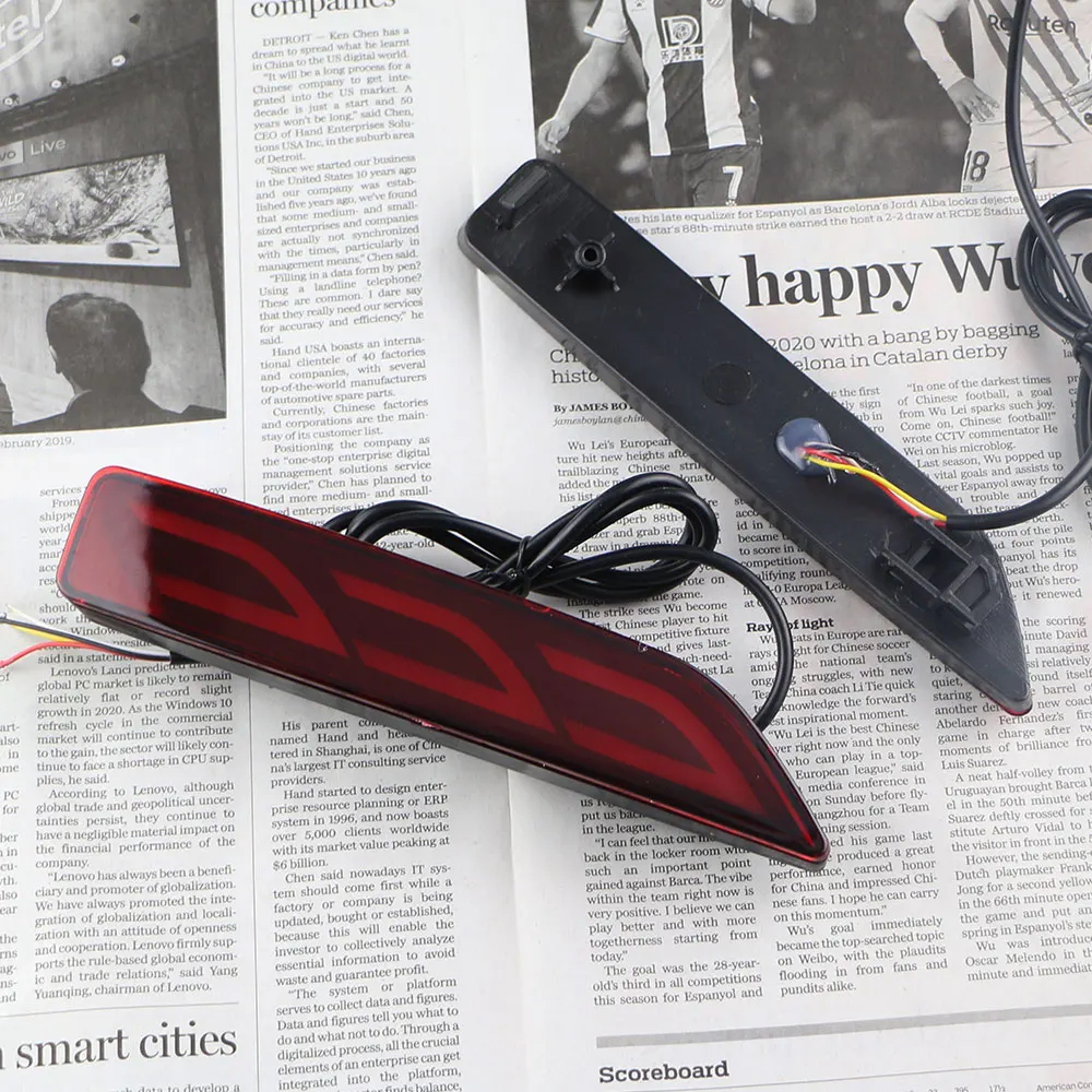 Honda BRV Rear Bumper Light LED Bumper Reflector Brake Light Set For BRV CRV City Mobilio 5