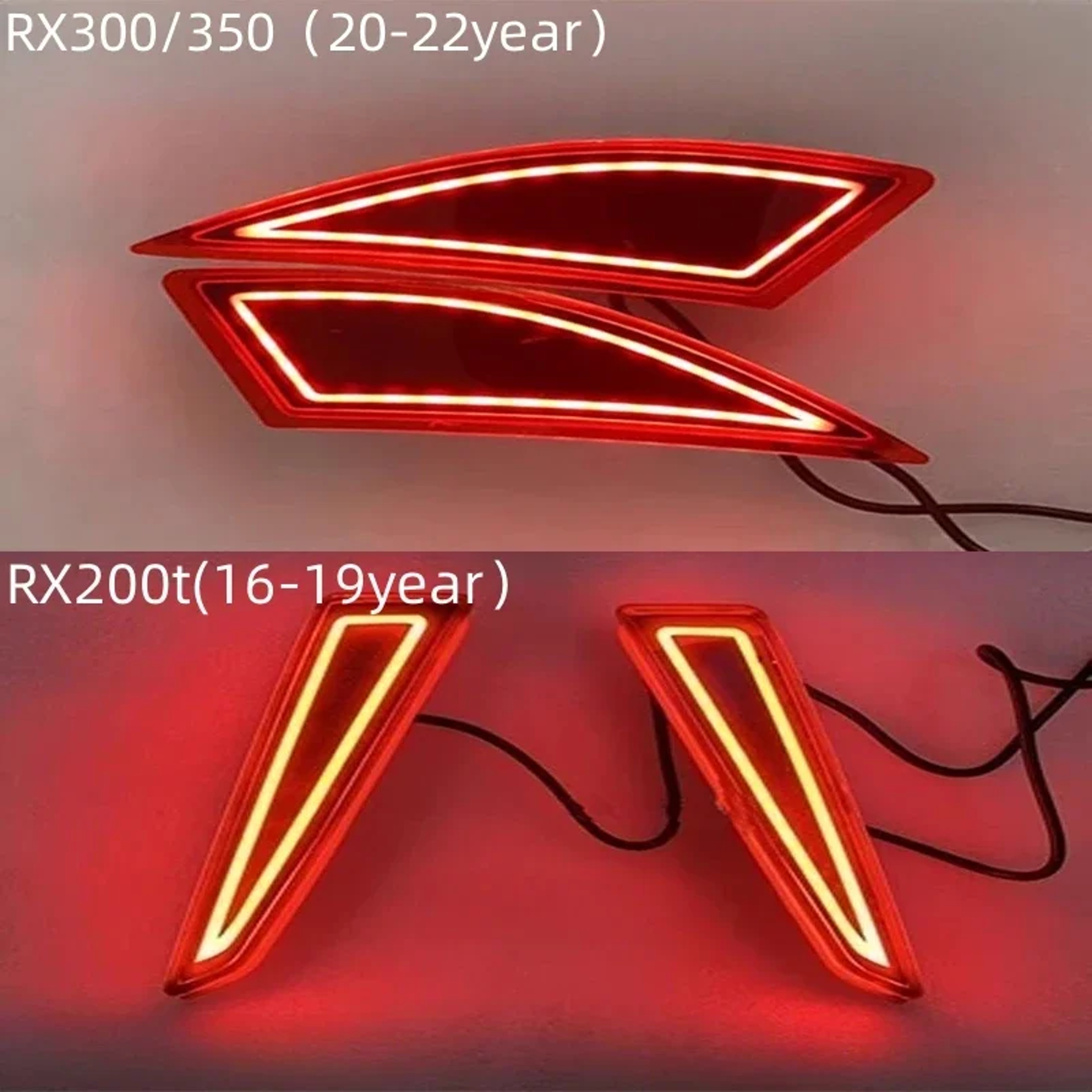 LED Lexus RX Rear Bumper Reflector Brake Light Replacement 1
