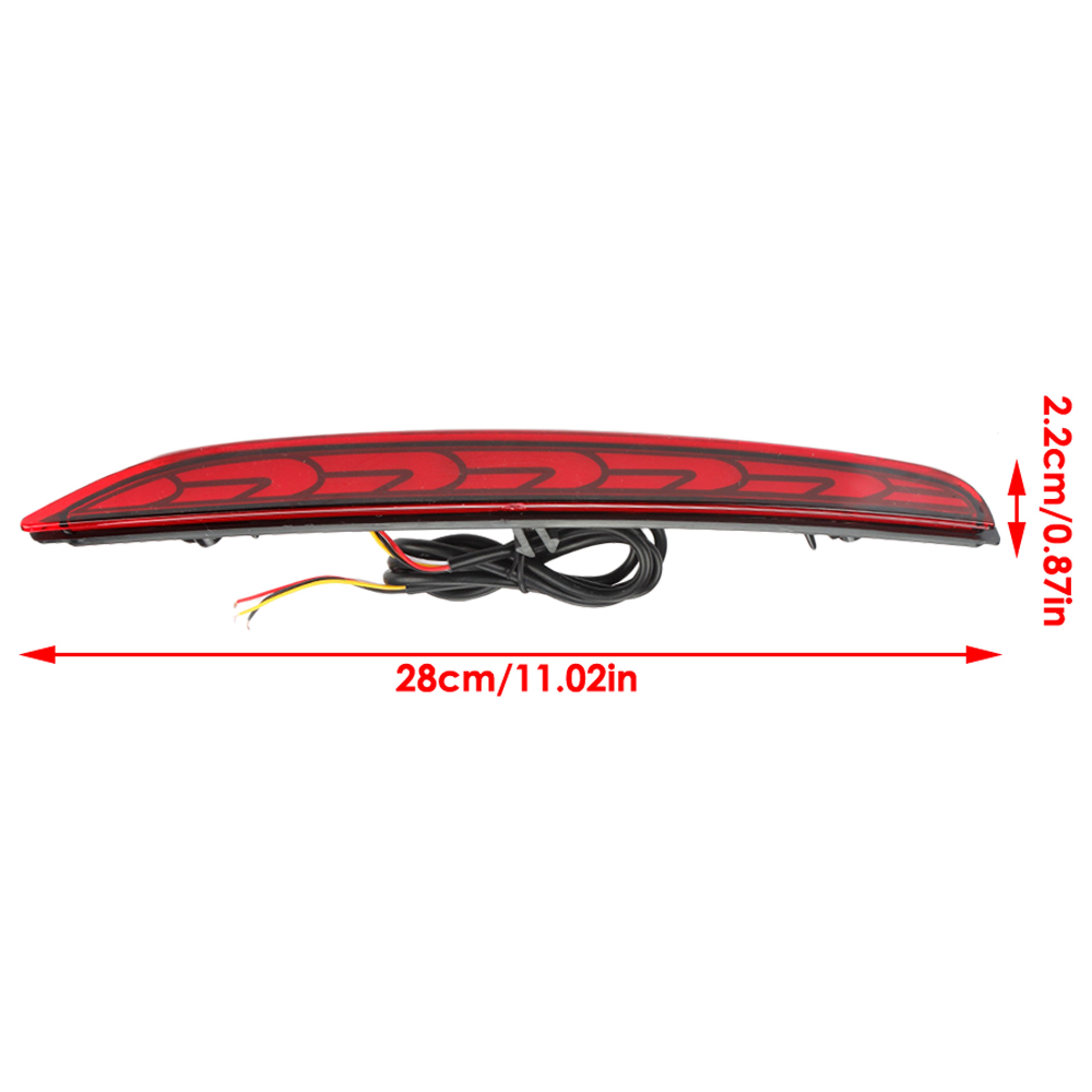 Hyundai Grand  Xcent LED Rear Bumper Reflector Lights Brake Lamp Pair 6