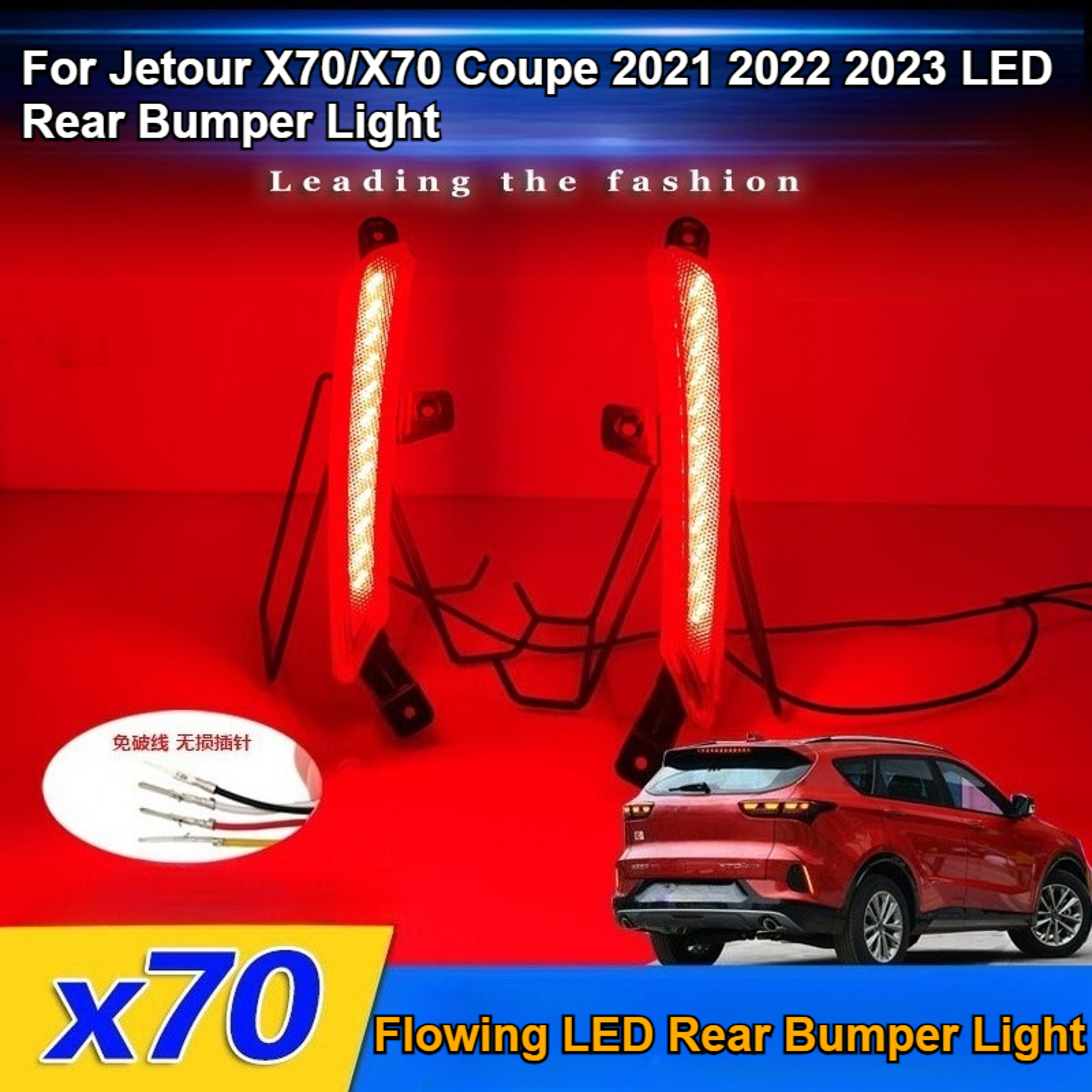 Coupe LED Rear Bumper Reflector Light with Dynamic Turn Signal Brake & Fog Lamp – view 2