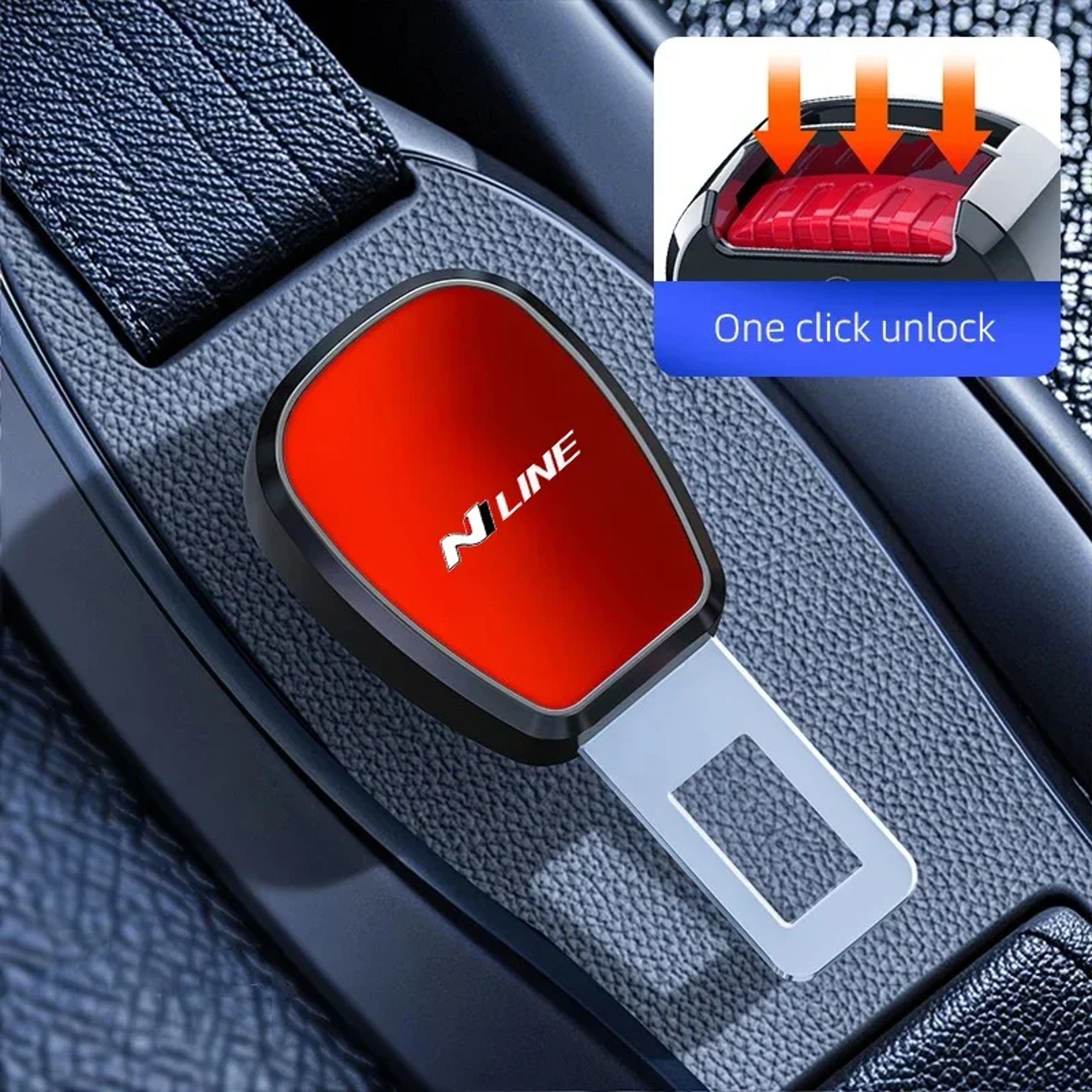 Car Seat Belt Buckle Plug Extension Auto Safety Accessory For Hyundai Elantra Tucson 5