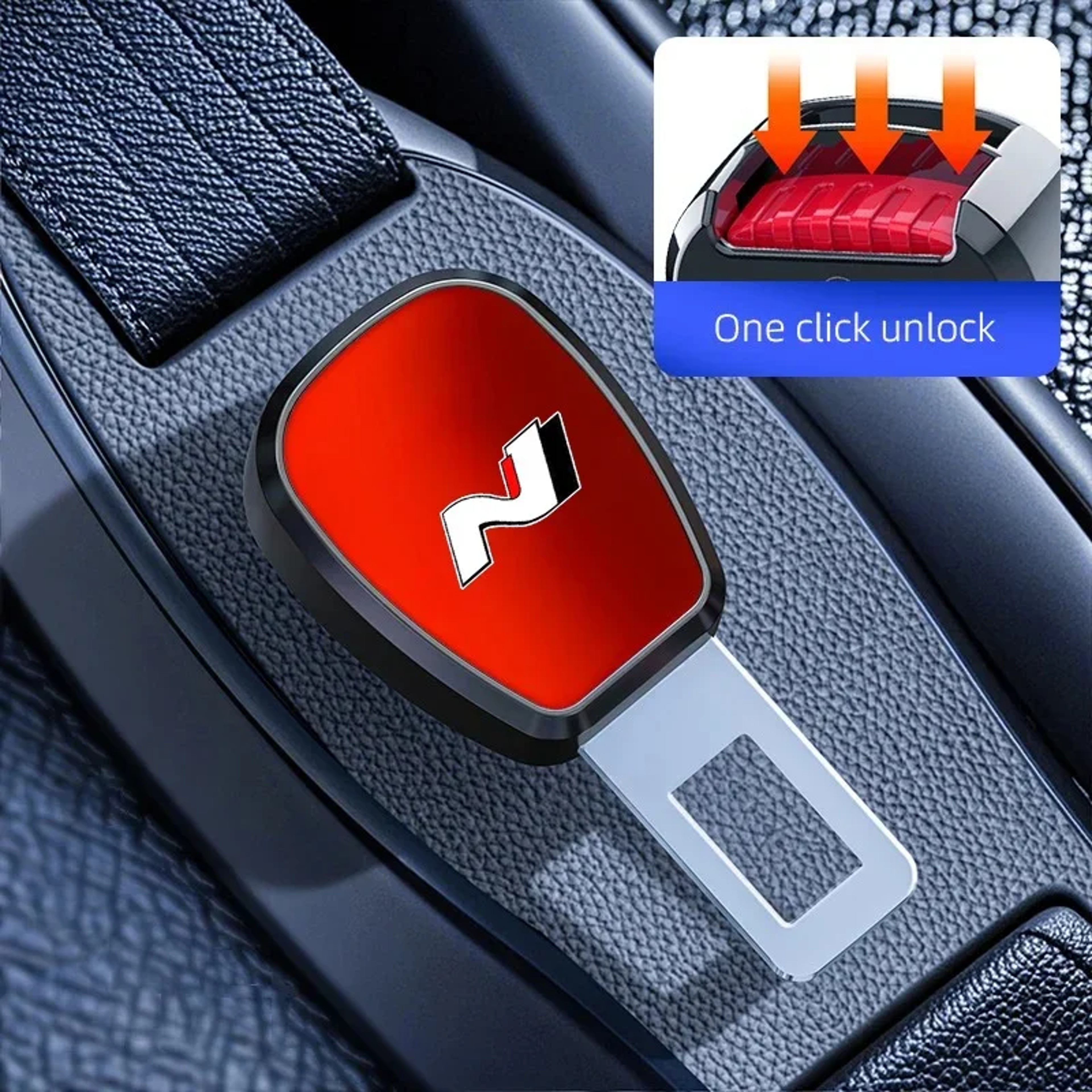 Car Seat Belt Buckle Plug Extension Auto Safety Accessory For Hyundai Elantra Tucson 7