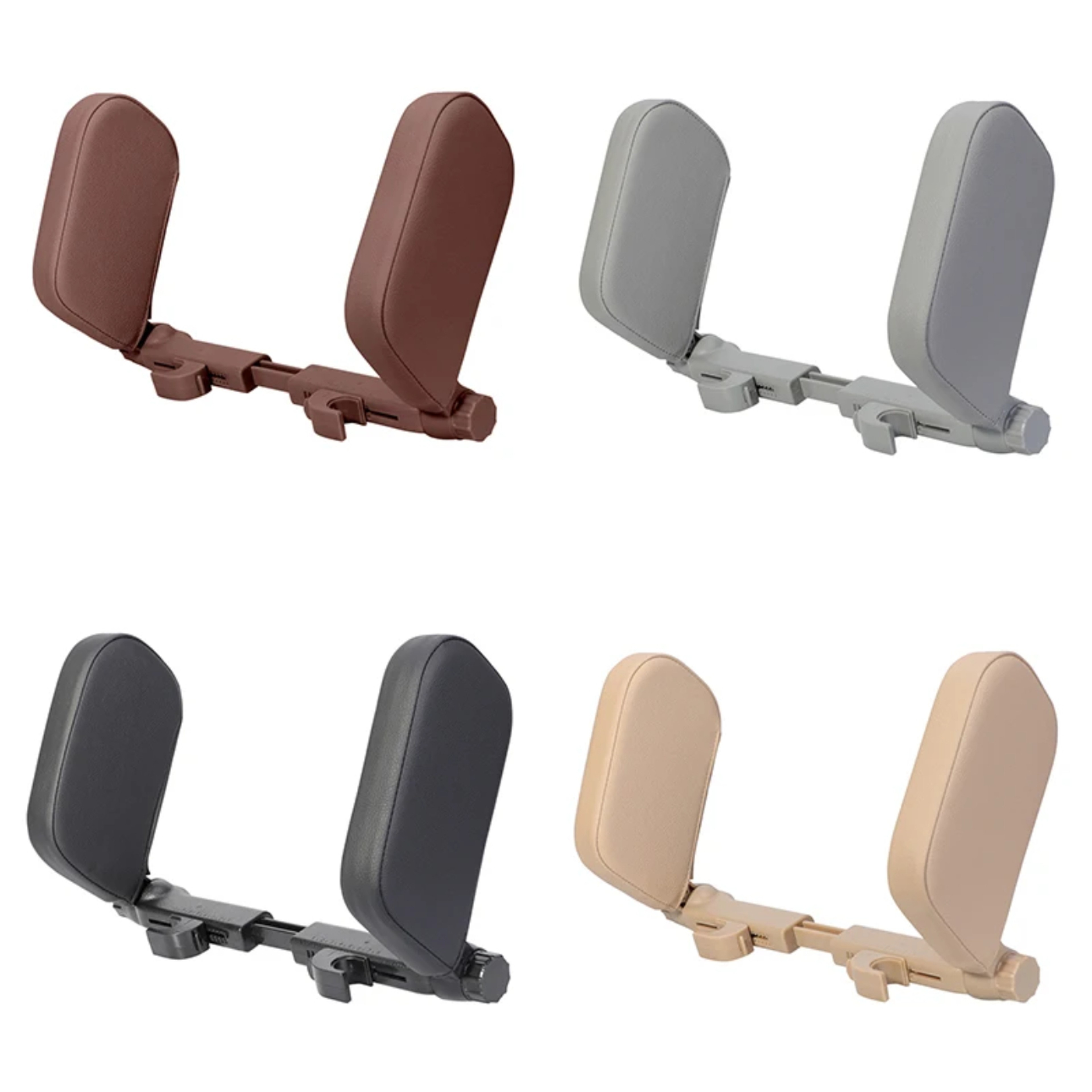 Car Neck Pillow Memory Foam Headrest Cushion with Adjustable Side Head Support for Adults and Kids – view 1