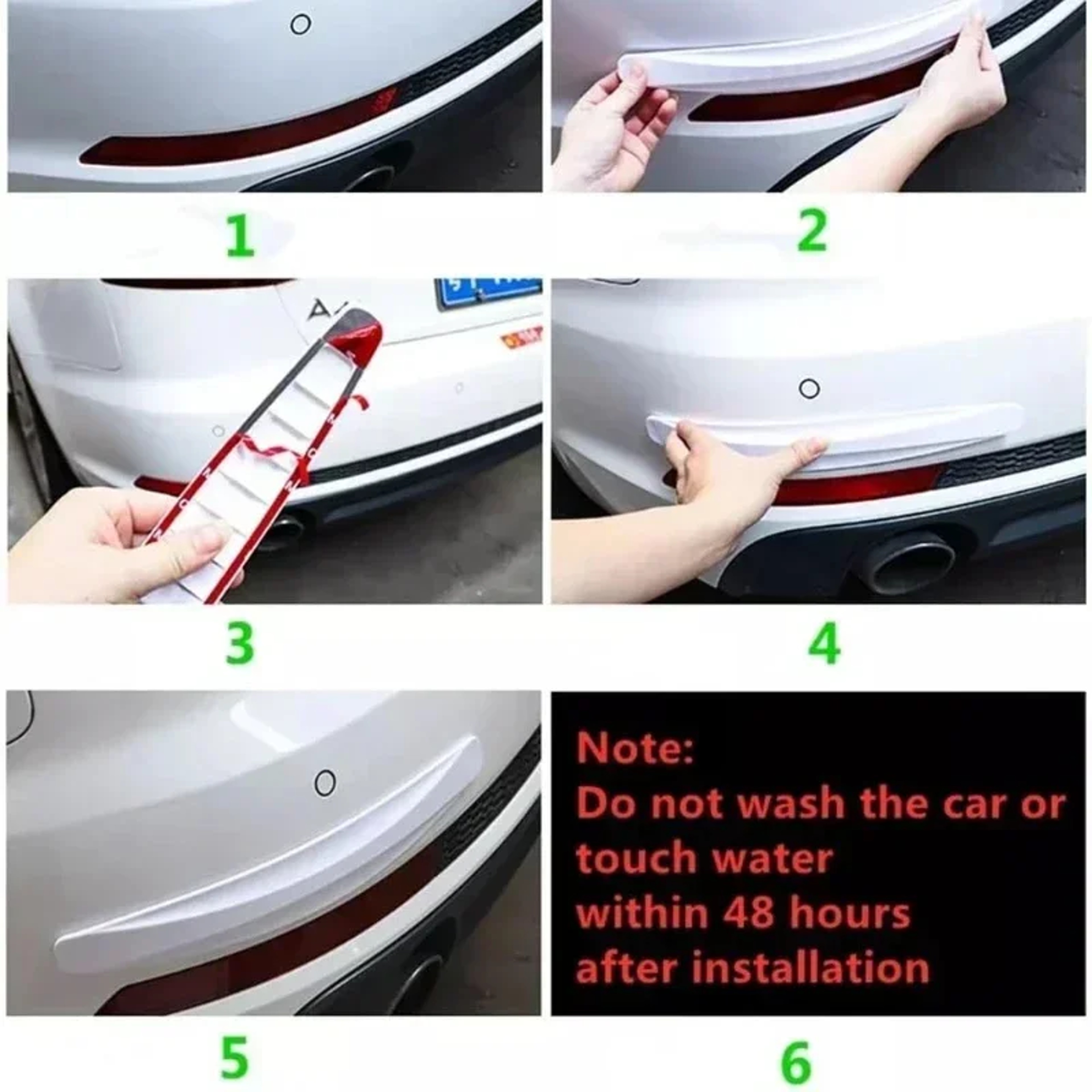 Car Bumper Protector Anti Scratch Corner Bumper Guard Universal Stickers 4