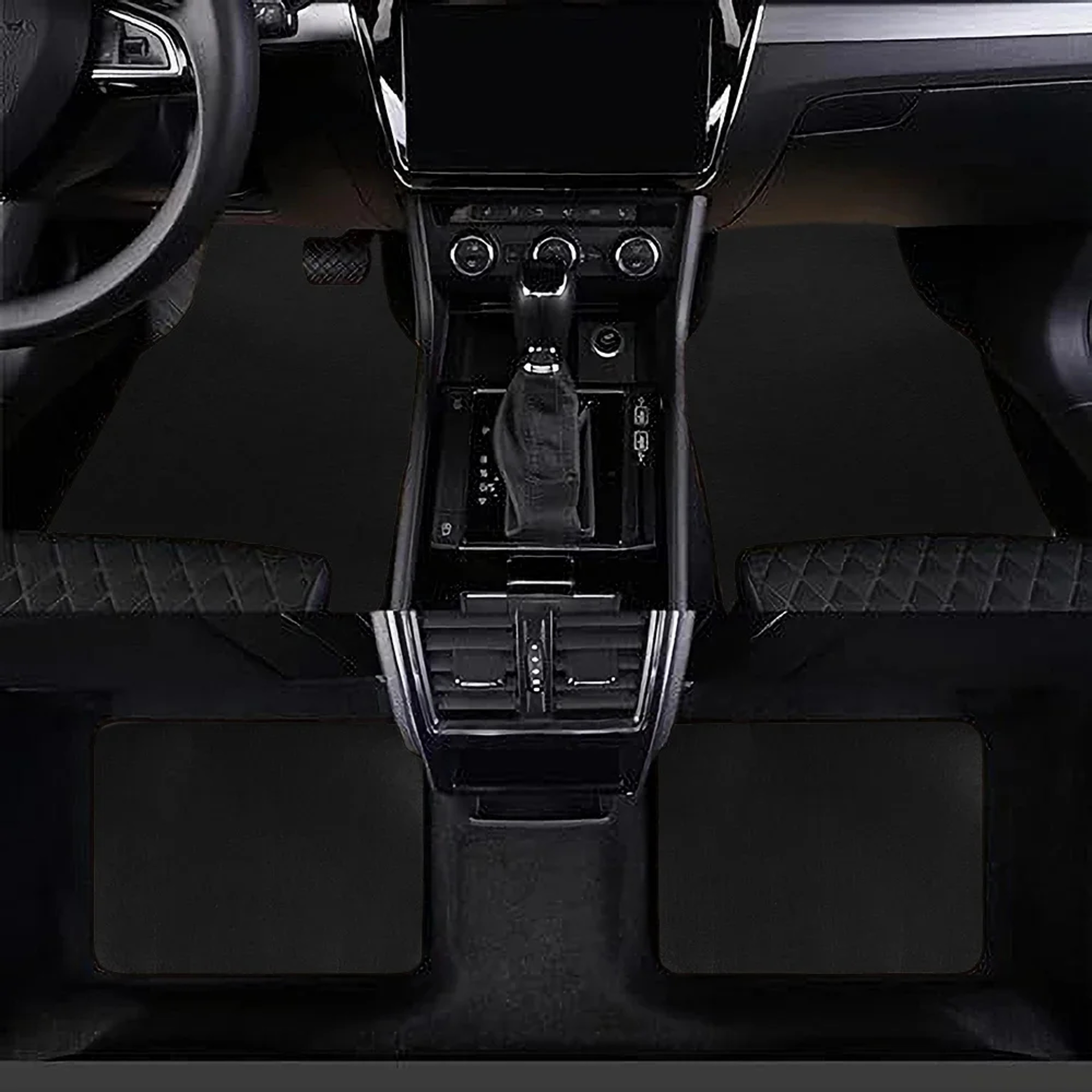 Universal Car Floor Mats Front Rear Carpet Mats For SUV Sedan Van Interior Protection 0