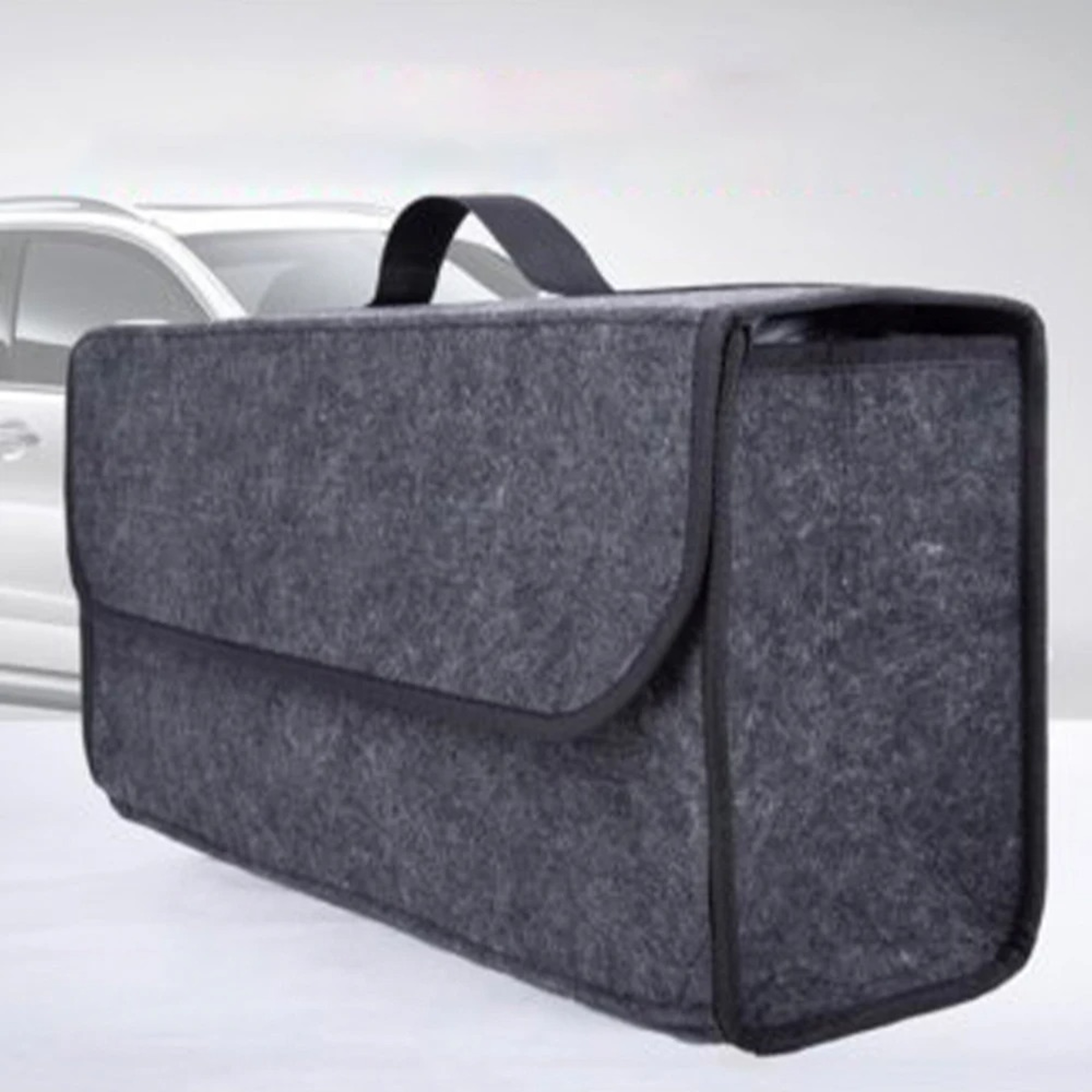 Large Car Trunk Organizer Foldable Car Boot Storage Organizer With Anti Slip Compartments 0