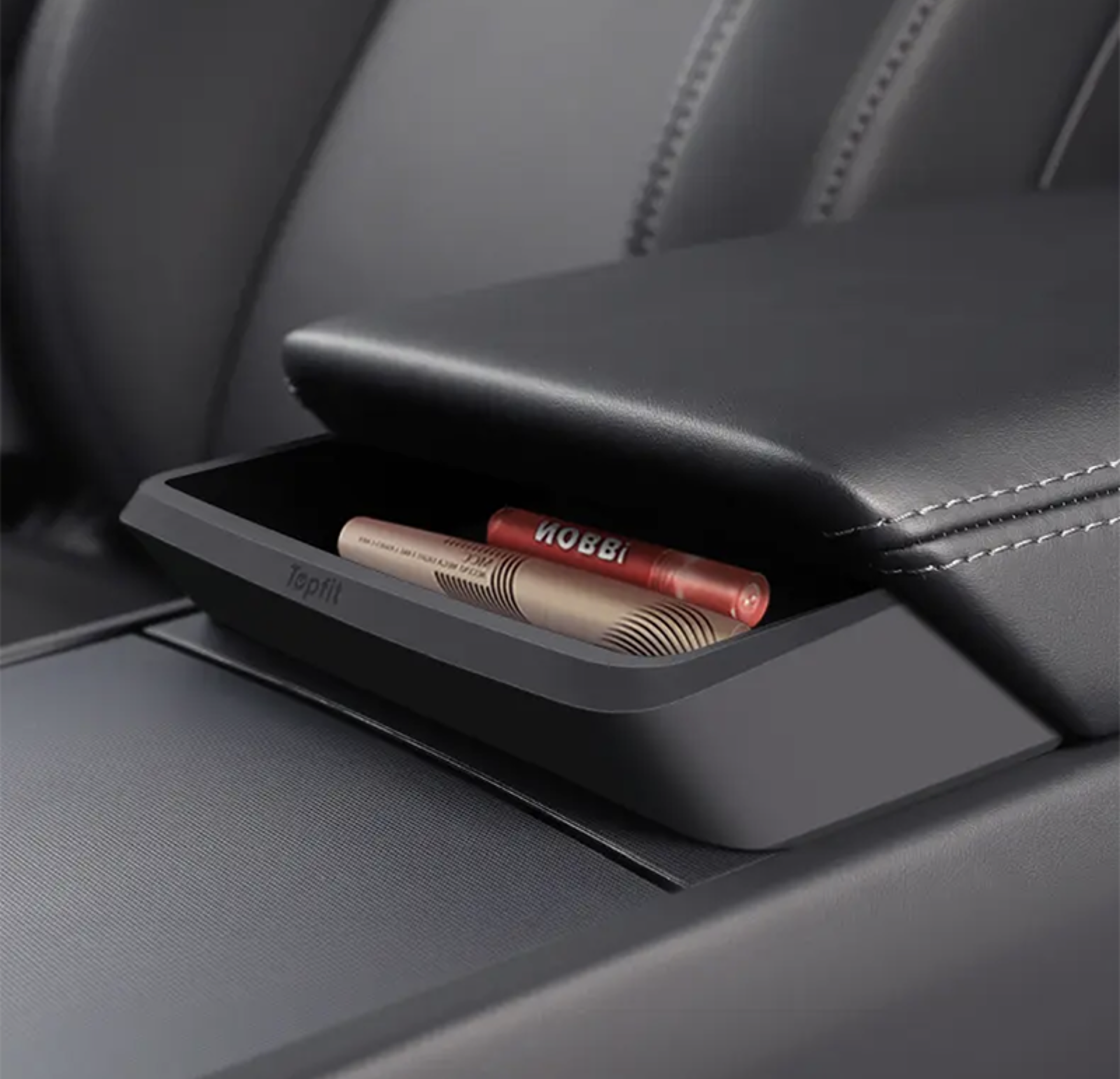 Tesla Model Y Center Console Organizer Armrest Storage Tray with Eyeglasses Holder for Model Highland – view 5