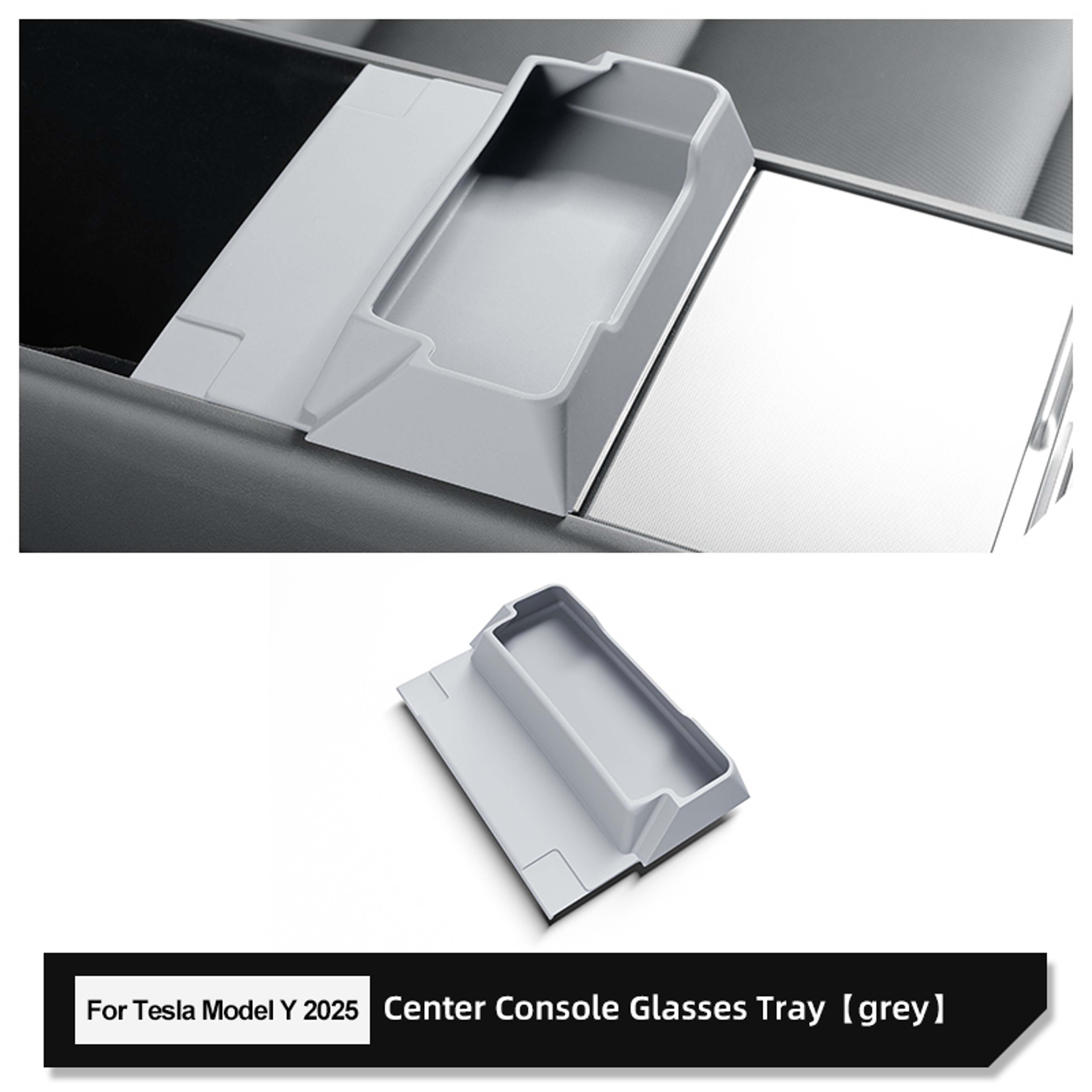 Tesla Model Y Center Console Organizer Armrest Storage Box Glasses Tray – view 6
