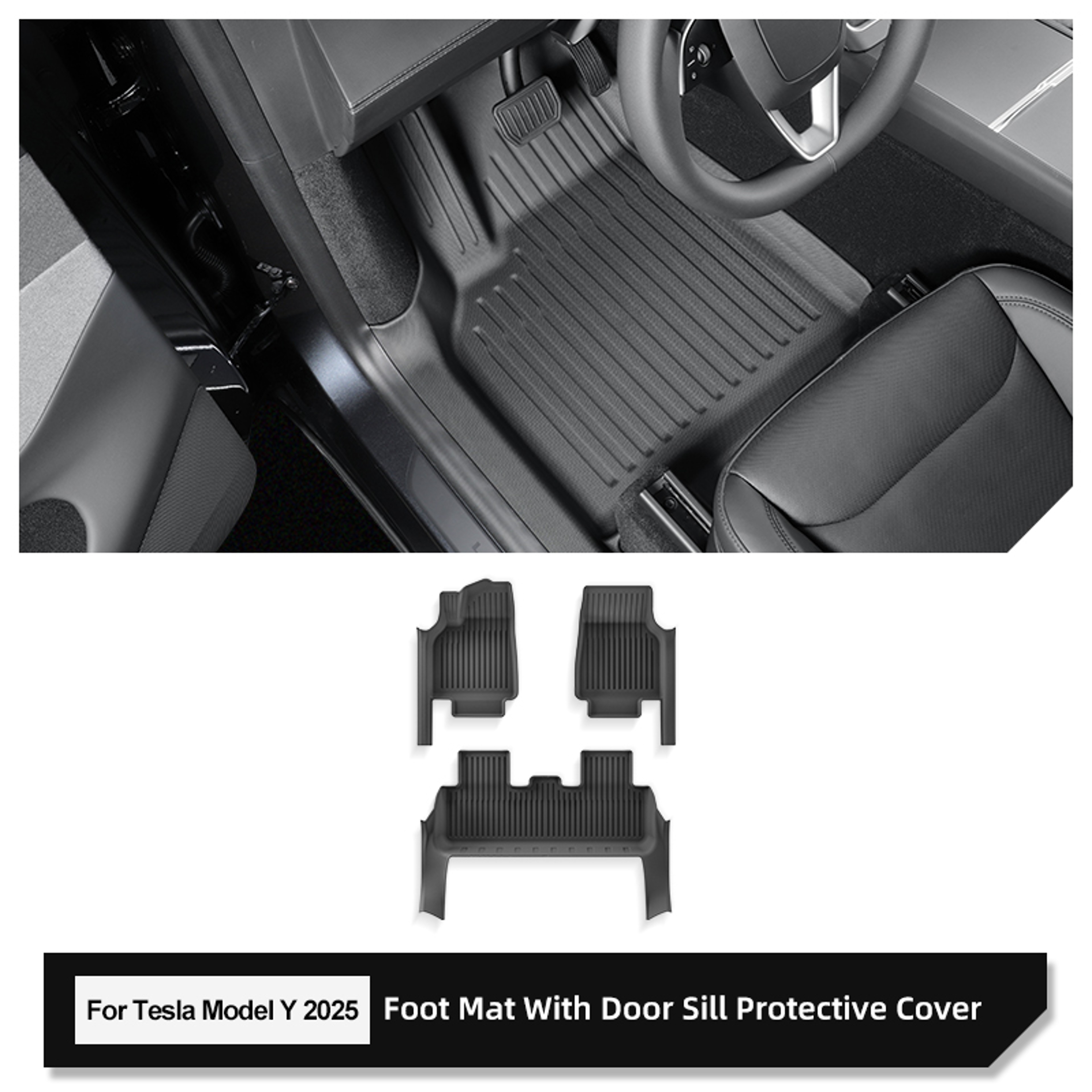 Tesla Model Y Juniper Floor Mats All Weather Liners 5