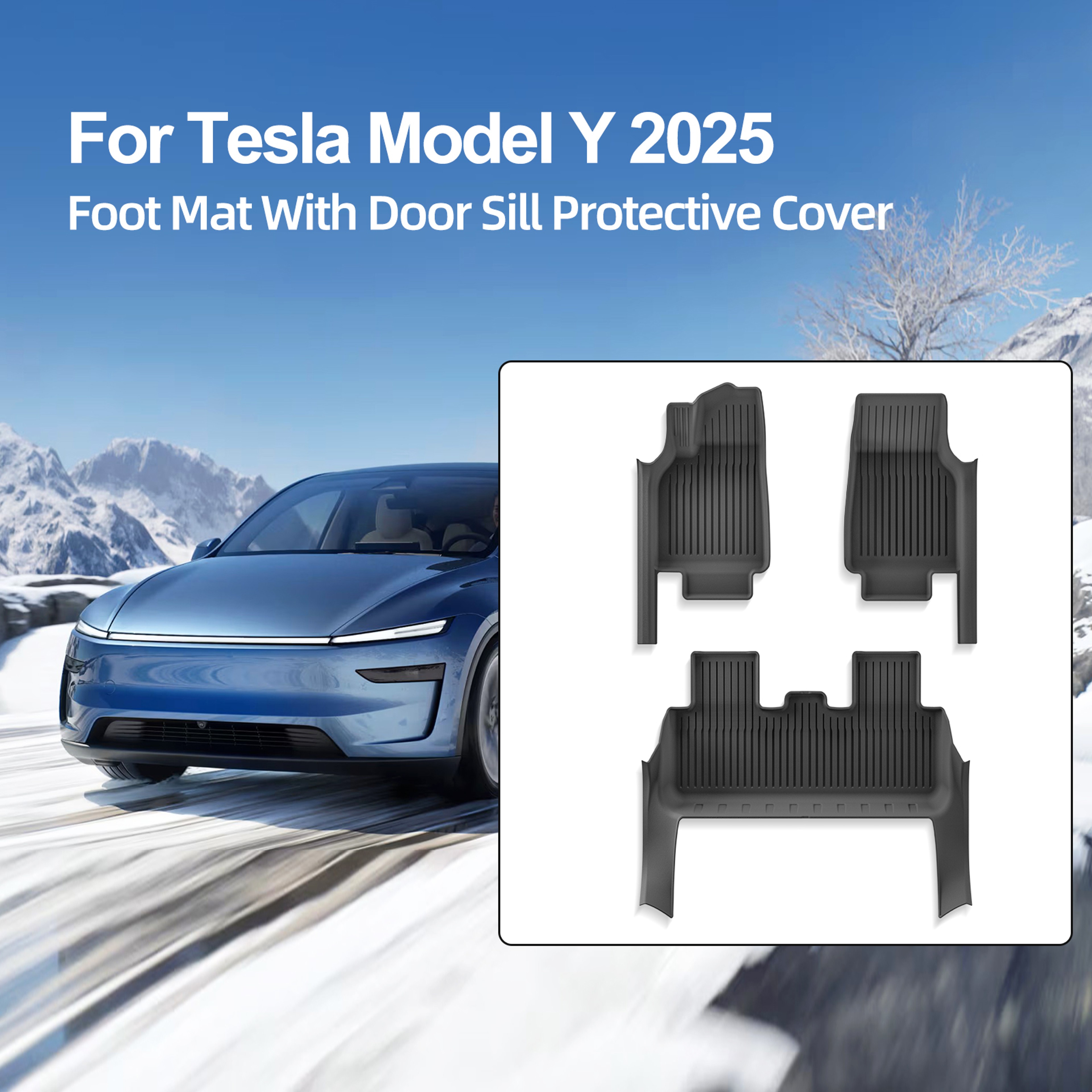 Tesla Model Y Juniper Floor Mats All Weather Liners 3