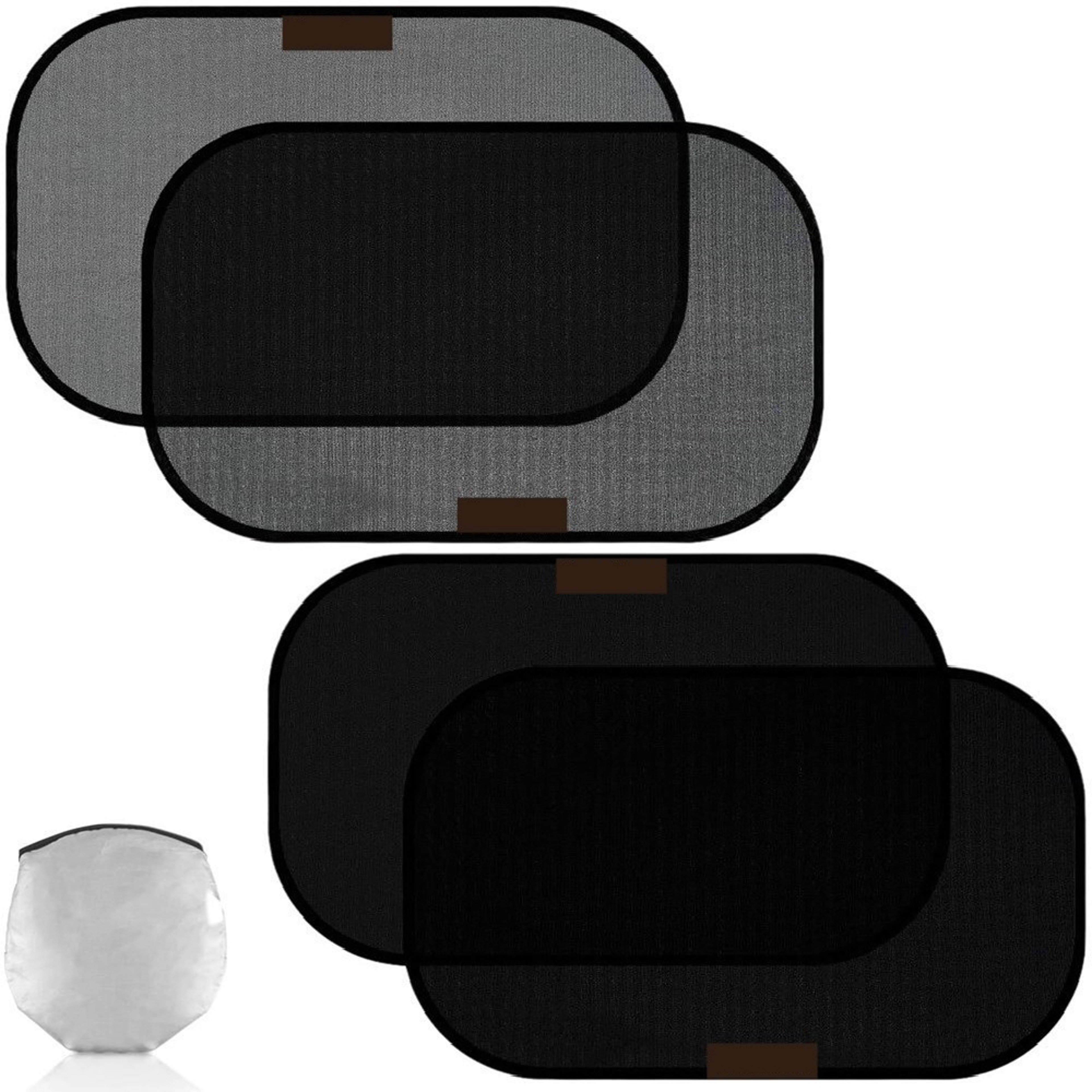 Folding Car Side Window Sun Shade Mesh UV Protection Curtains 0