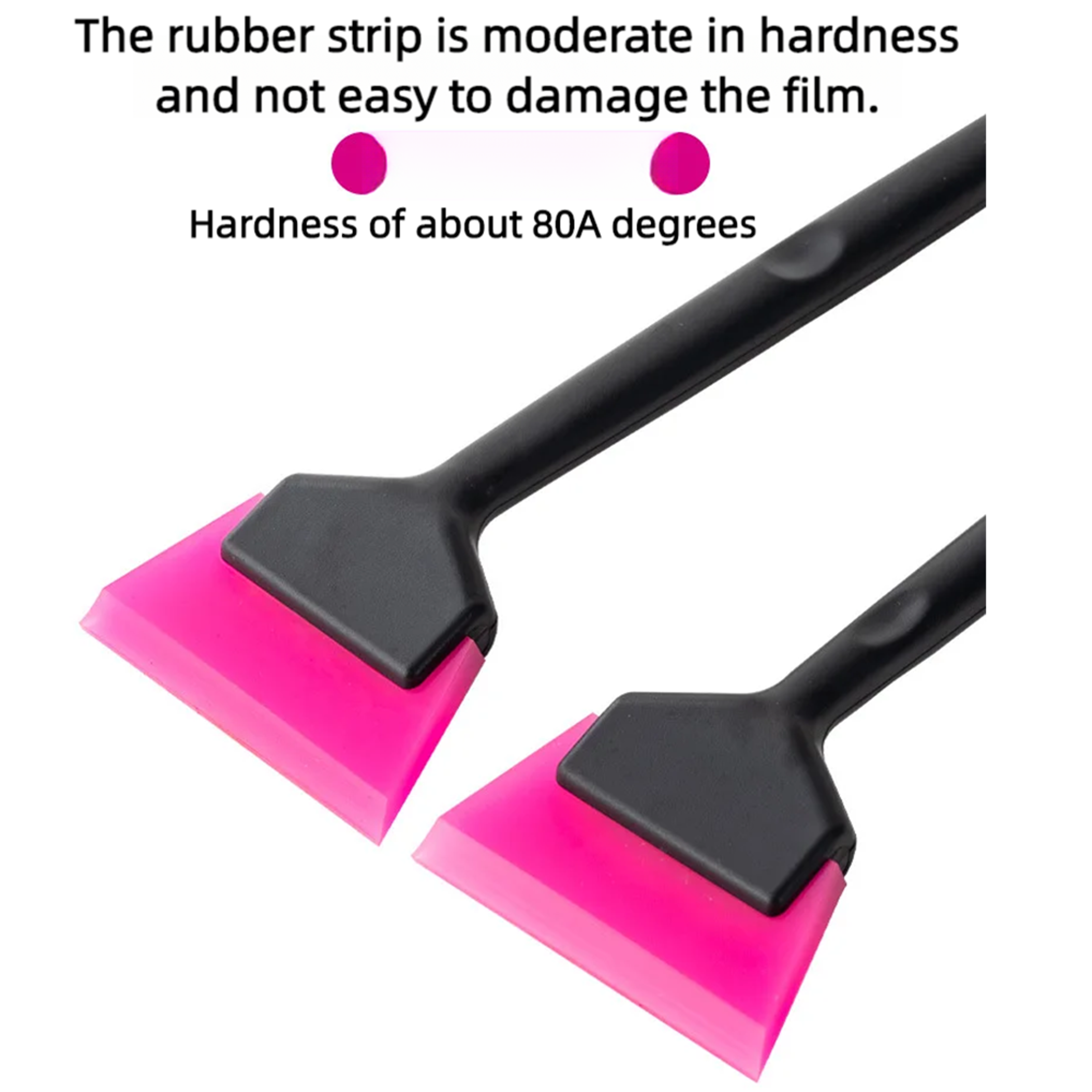 Long Handle Car Window Tint Squeegee Rubber PPF Water Remover 4