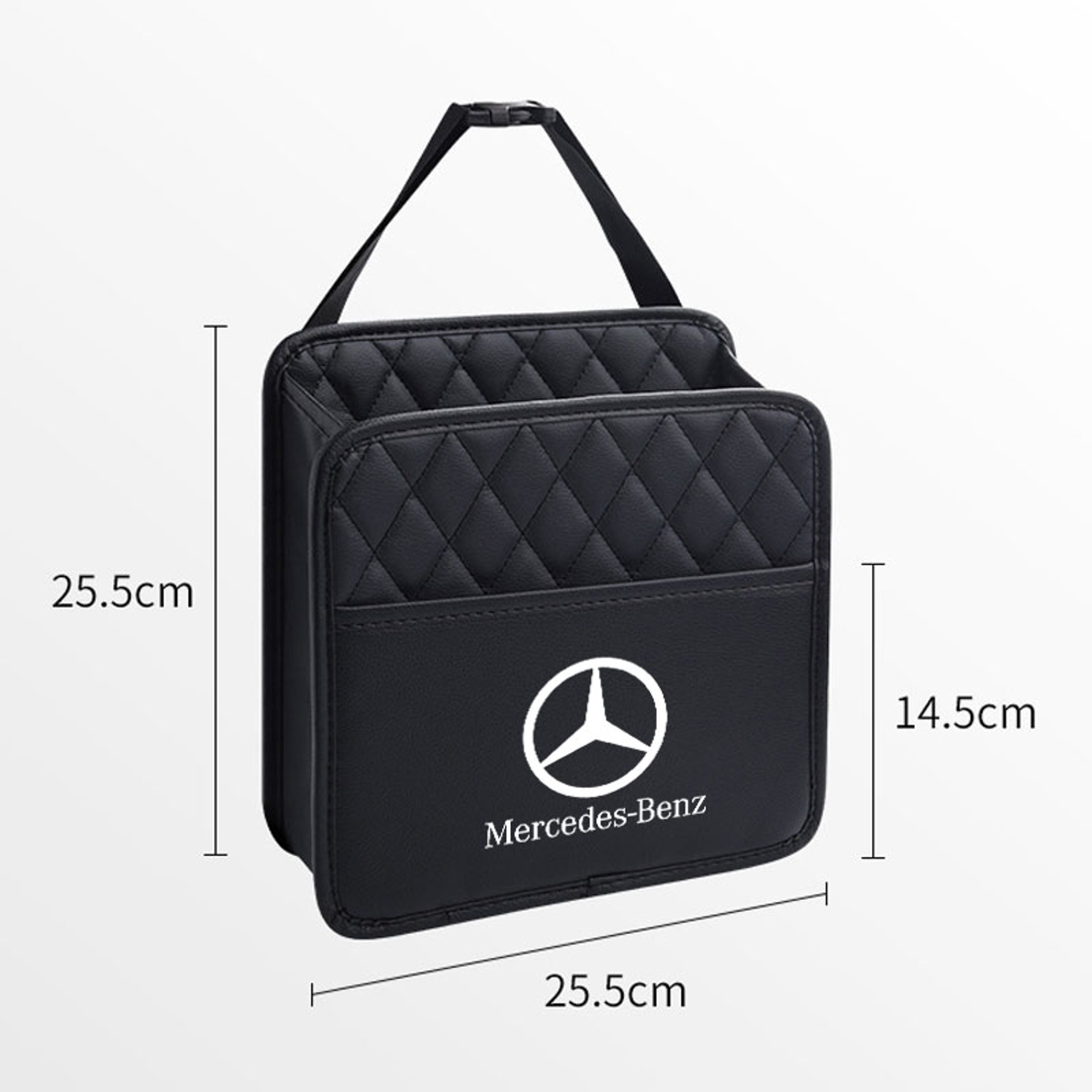 Premium Leather Car Seat Organizer & Car Trash Bag for Mercedes Benz Multifunction Car Storage Bag – view 6