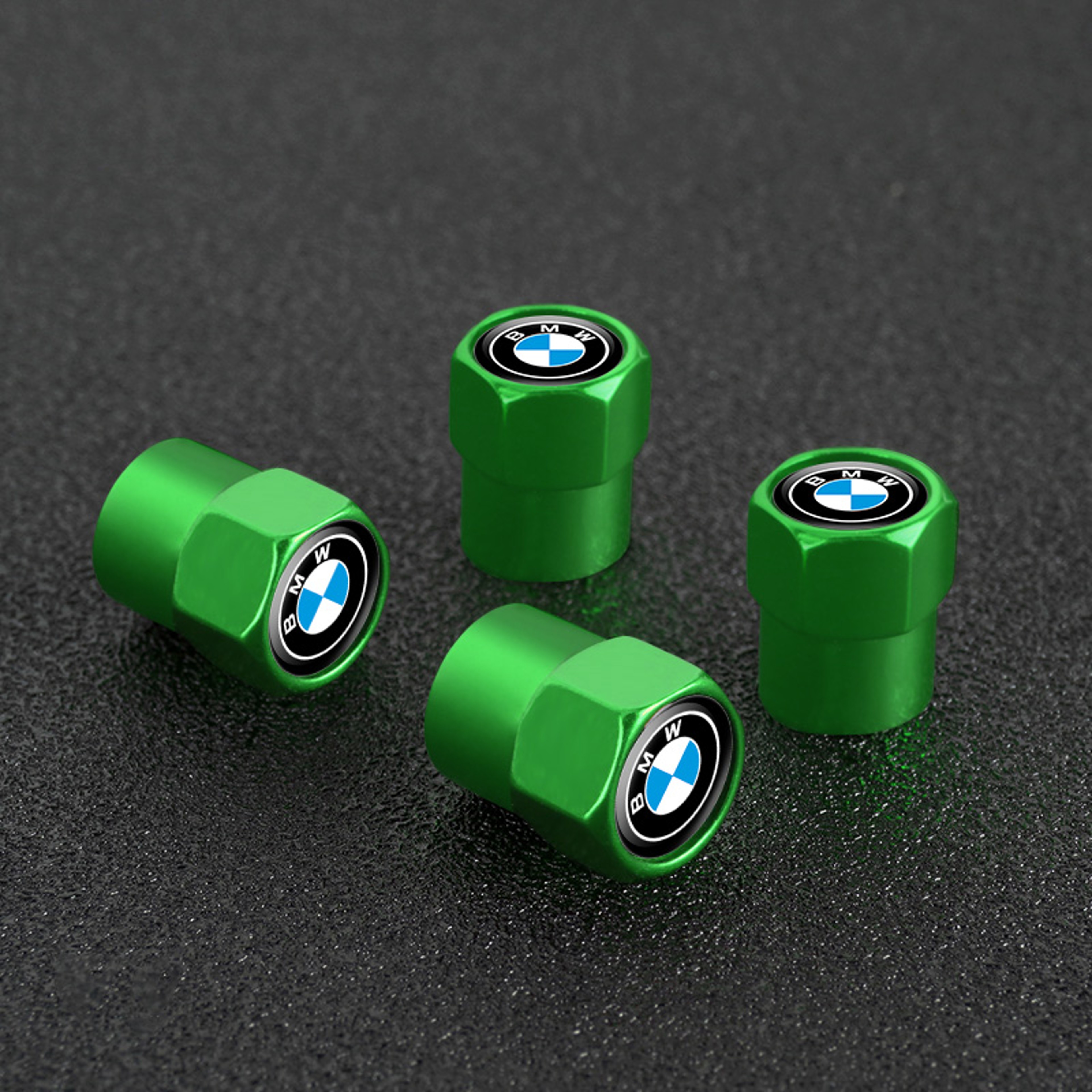 Tire Valve Caps 3D Metal Dust Proof Wheel Valve Stem Covers Set 7