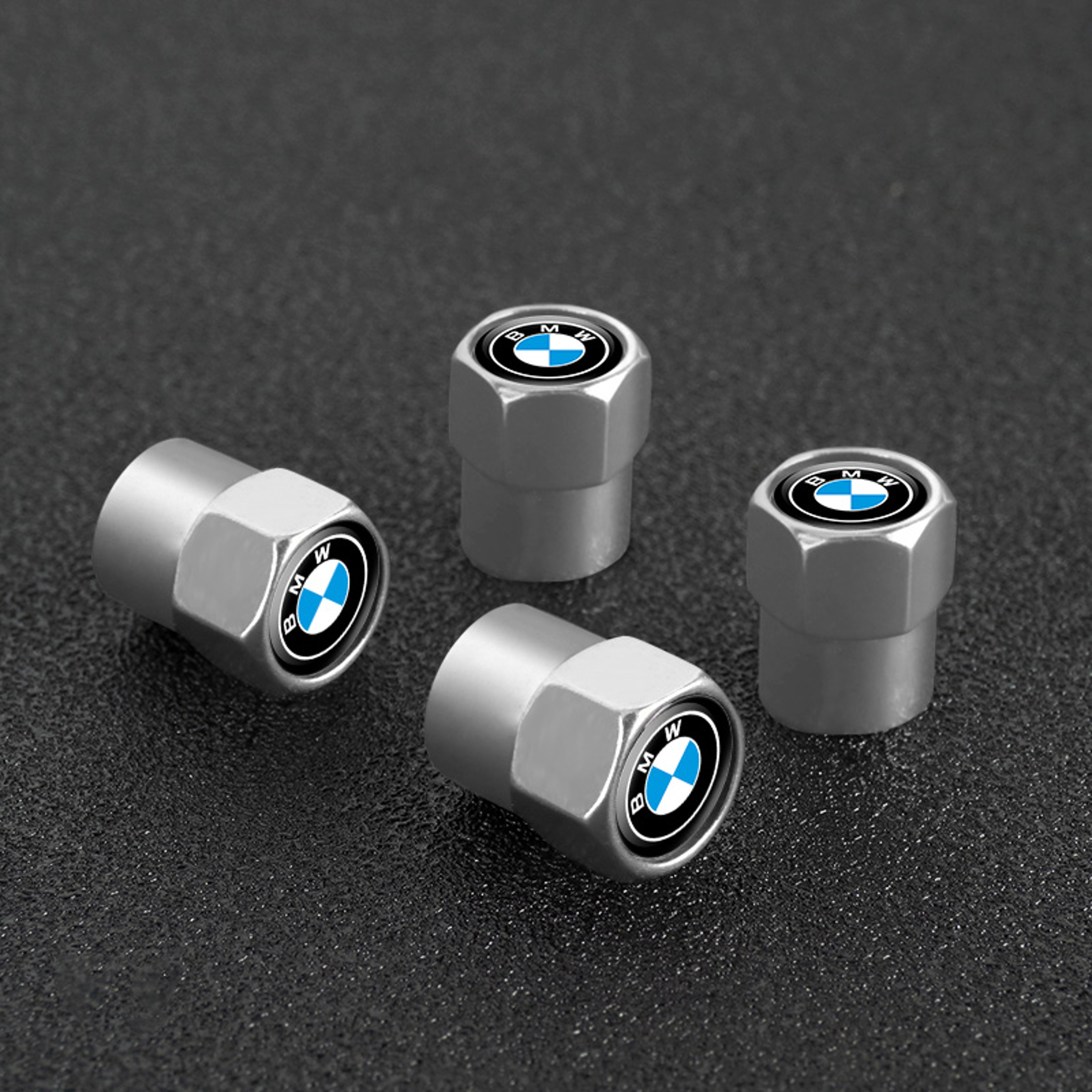 Tire Valve Caps 3D Metal Dust Proof Wheel Valve Stem Covers Set 8