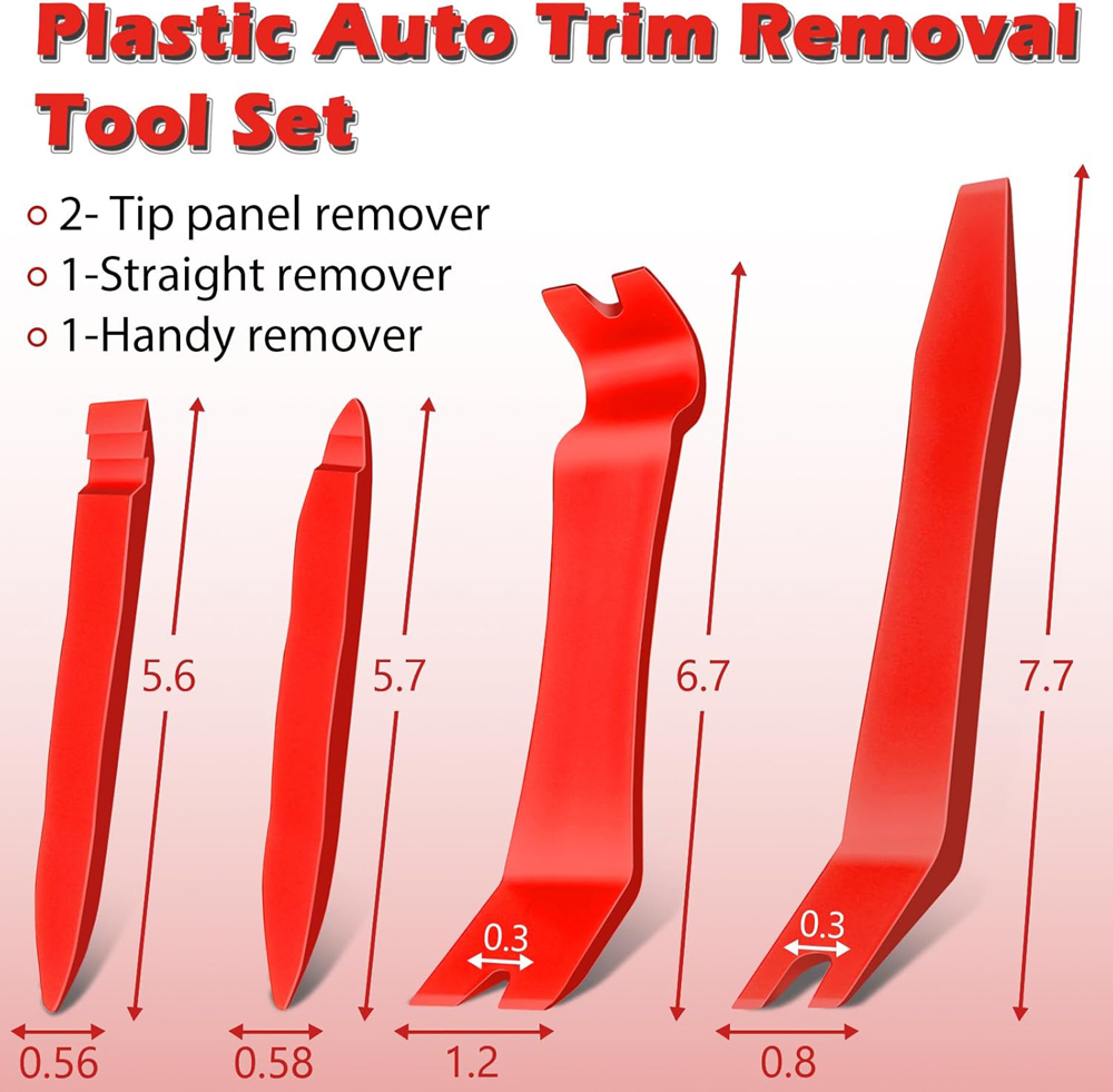 Car Trim Removal Tool  Auto Trim Removal Kit With Fastener Clip Pliers For Interior Panel Removal 4