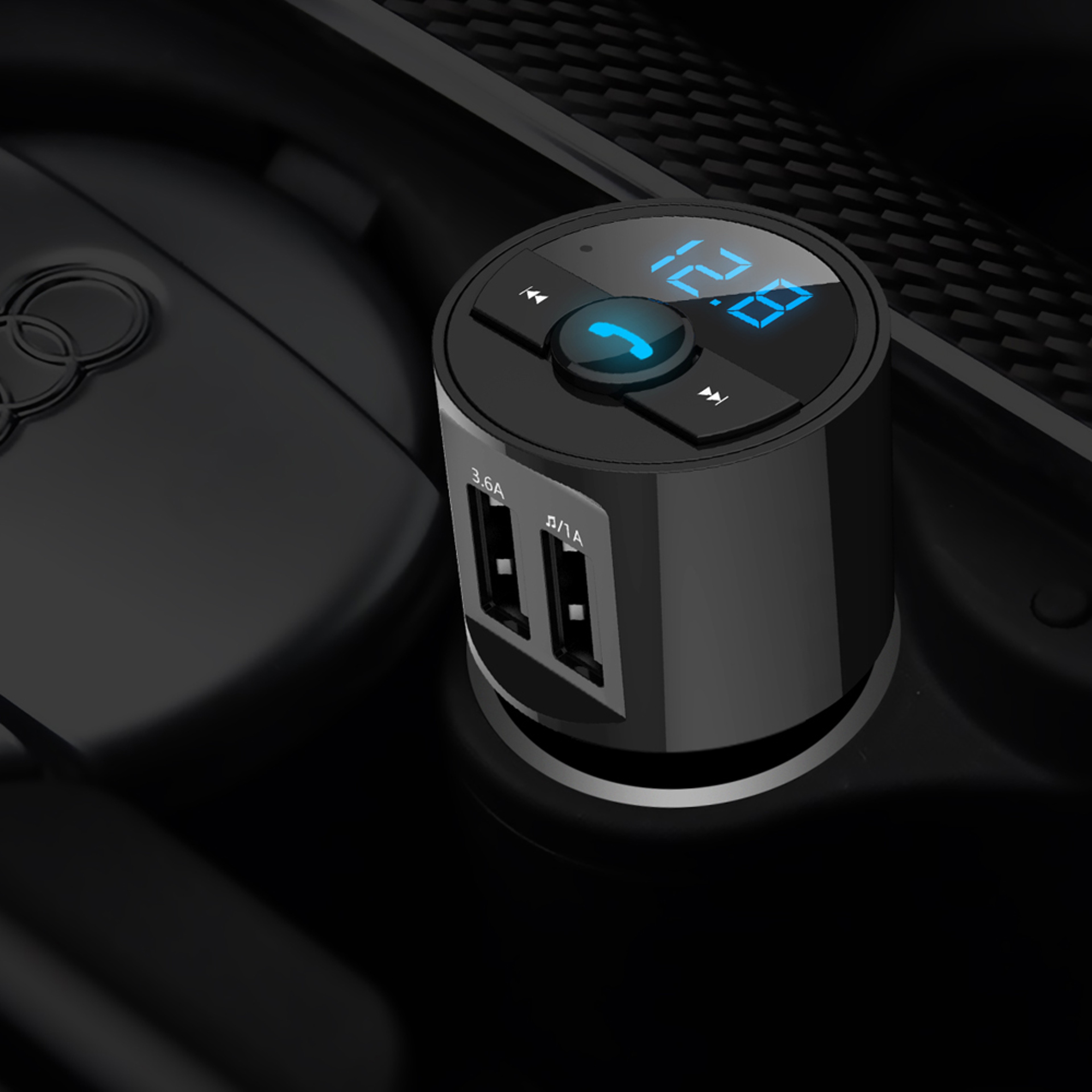 Bluetooth FM Transmitter Car Charger Hands Free Player 5