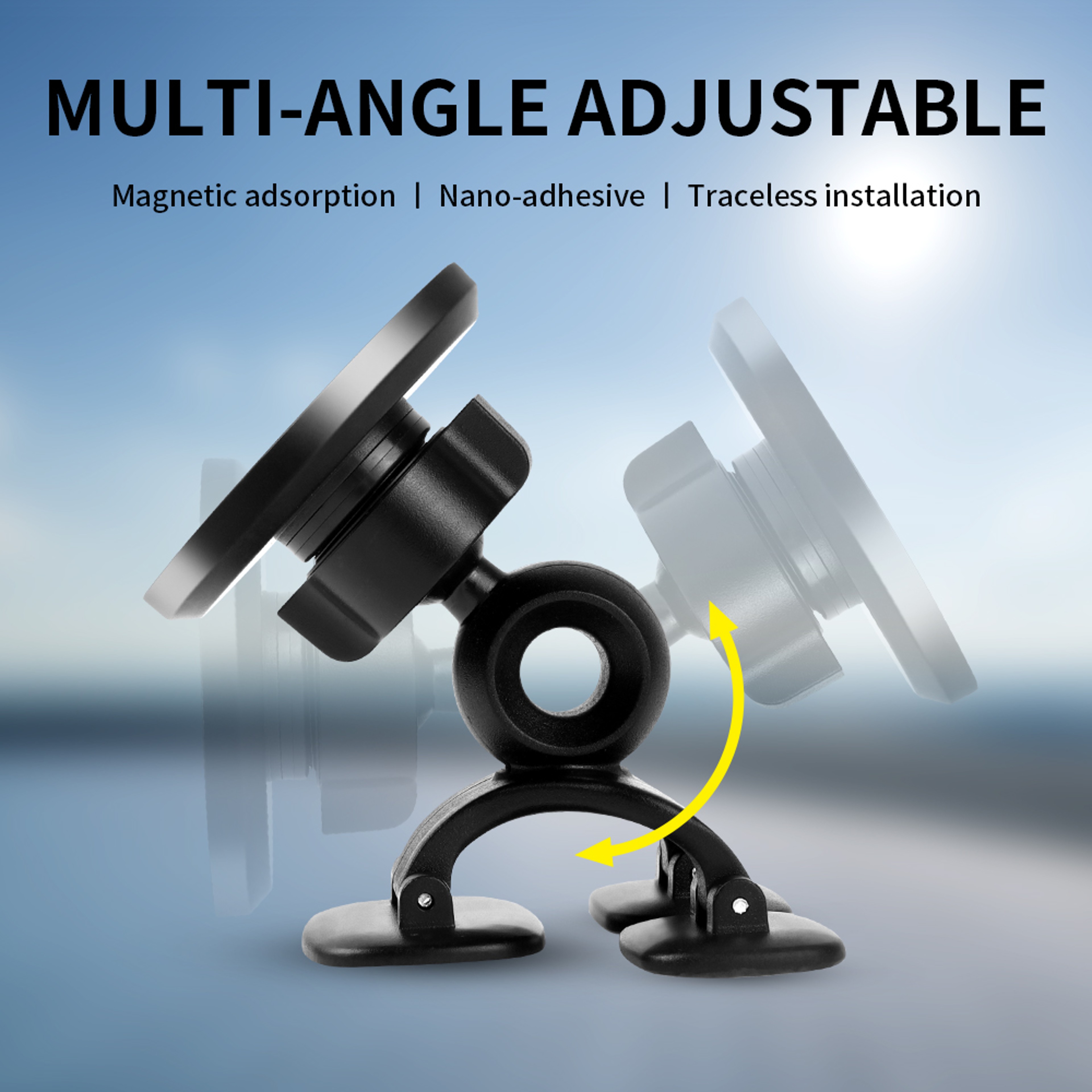 Magnetic Phone Holder For Car Rotating Dashboard Phone Mount Universal Magnetic Car Mount 3