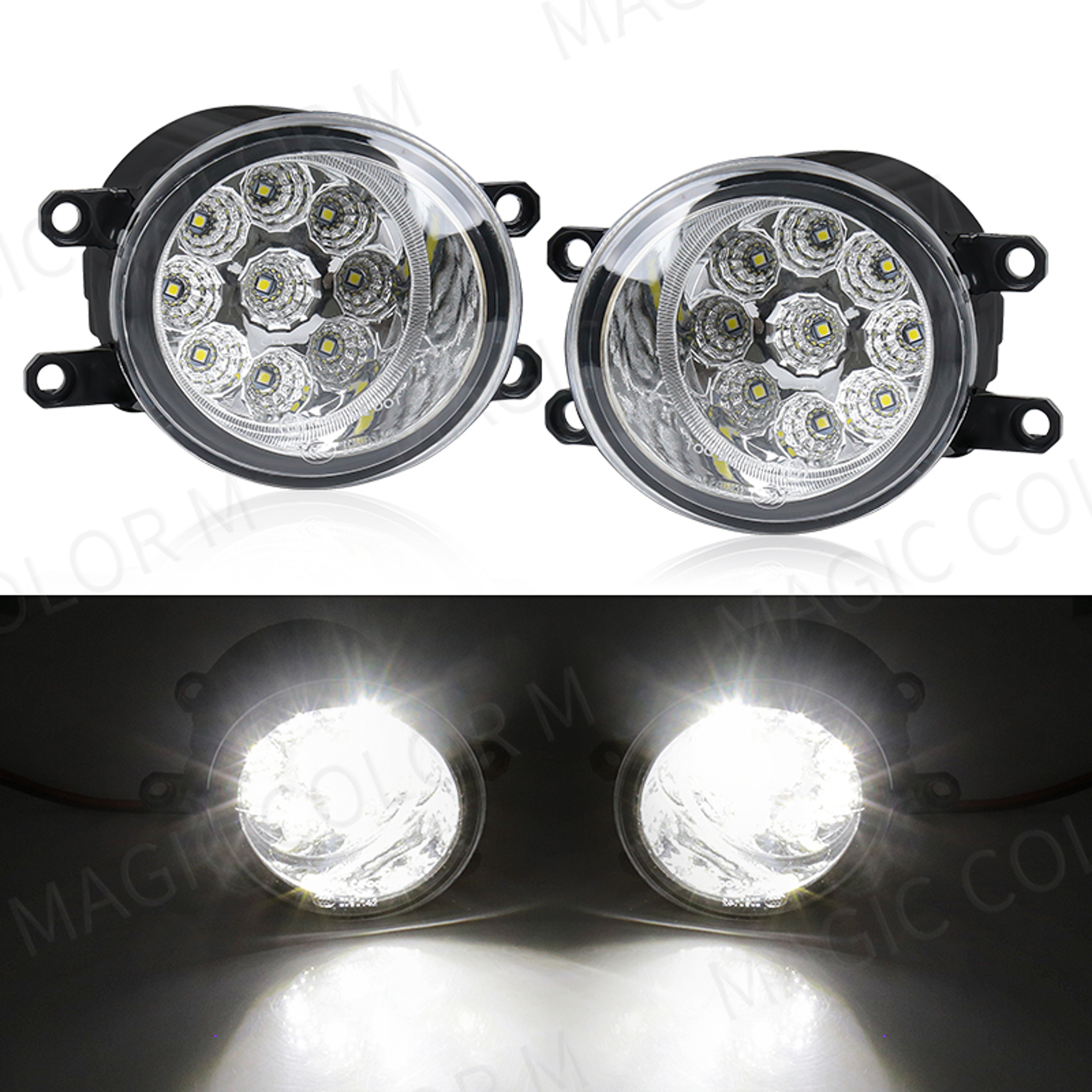 Toyota LED Fog Lights Daytime Running Lights Kit For Coroll Camry Yaris Prius Hilux  Lexus 9
