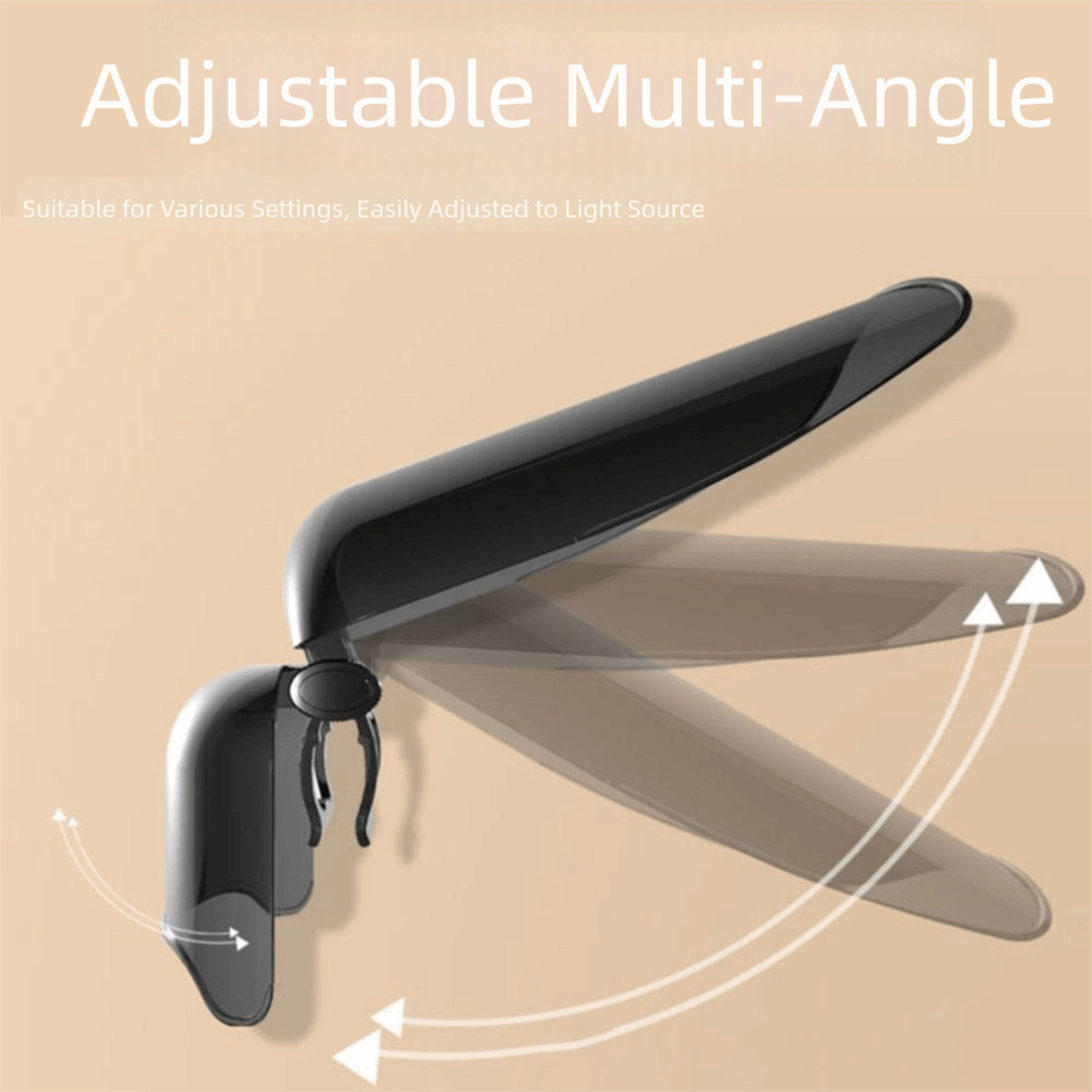 Adjustable Sun Shade Phone Holder For Car Dashboard Windshield With Rainproof Visor 4