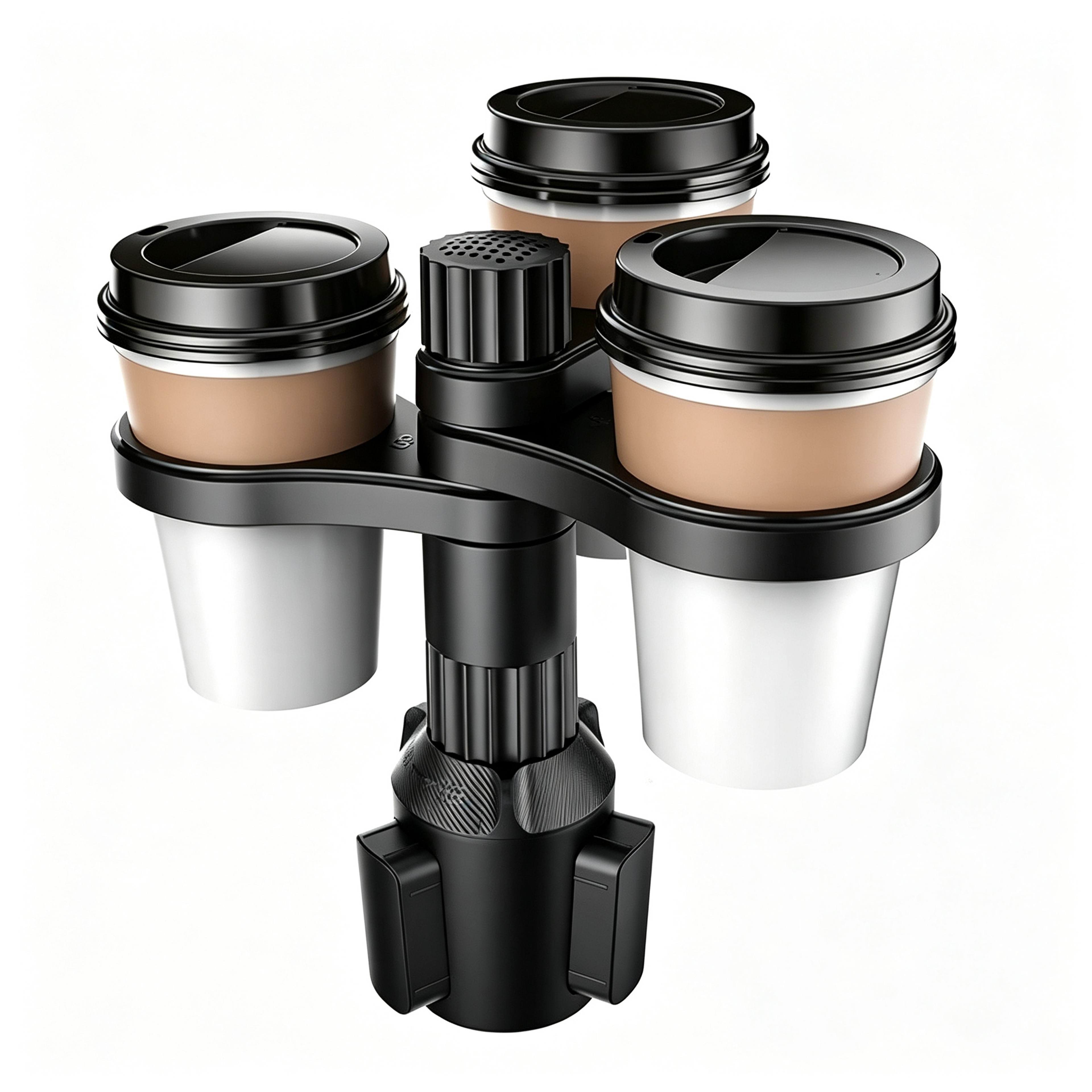 Rotating Car Cup Holder Expander Adjustable Cup Holder Adapter For Bottles  Drinks 2