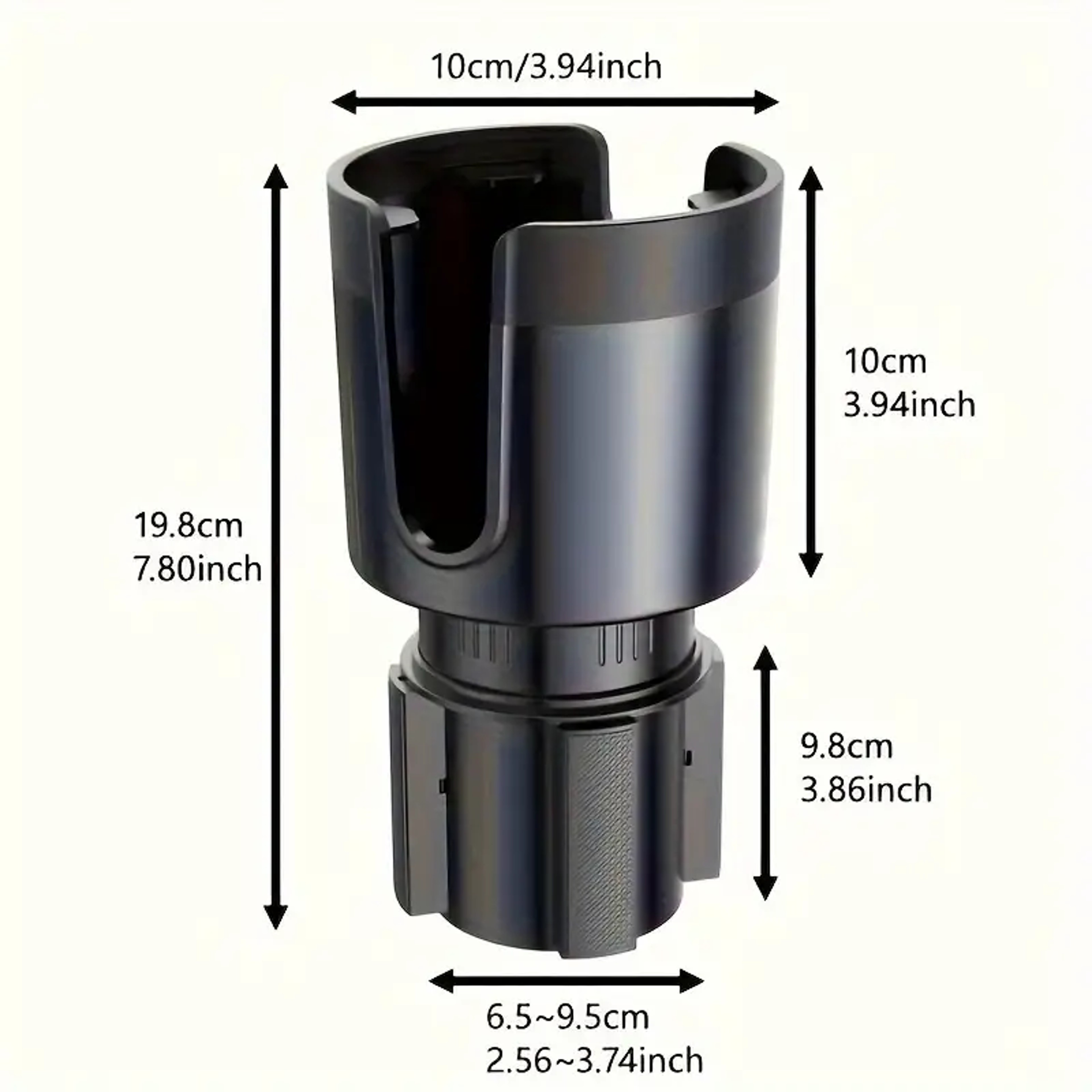 Universal Car Cup Holder Extender With Adjustable Base For Large Bottles Cups  Tumblers 5