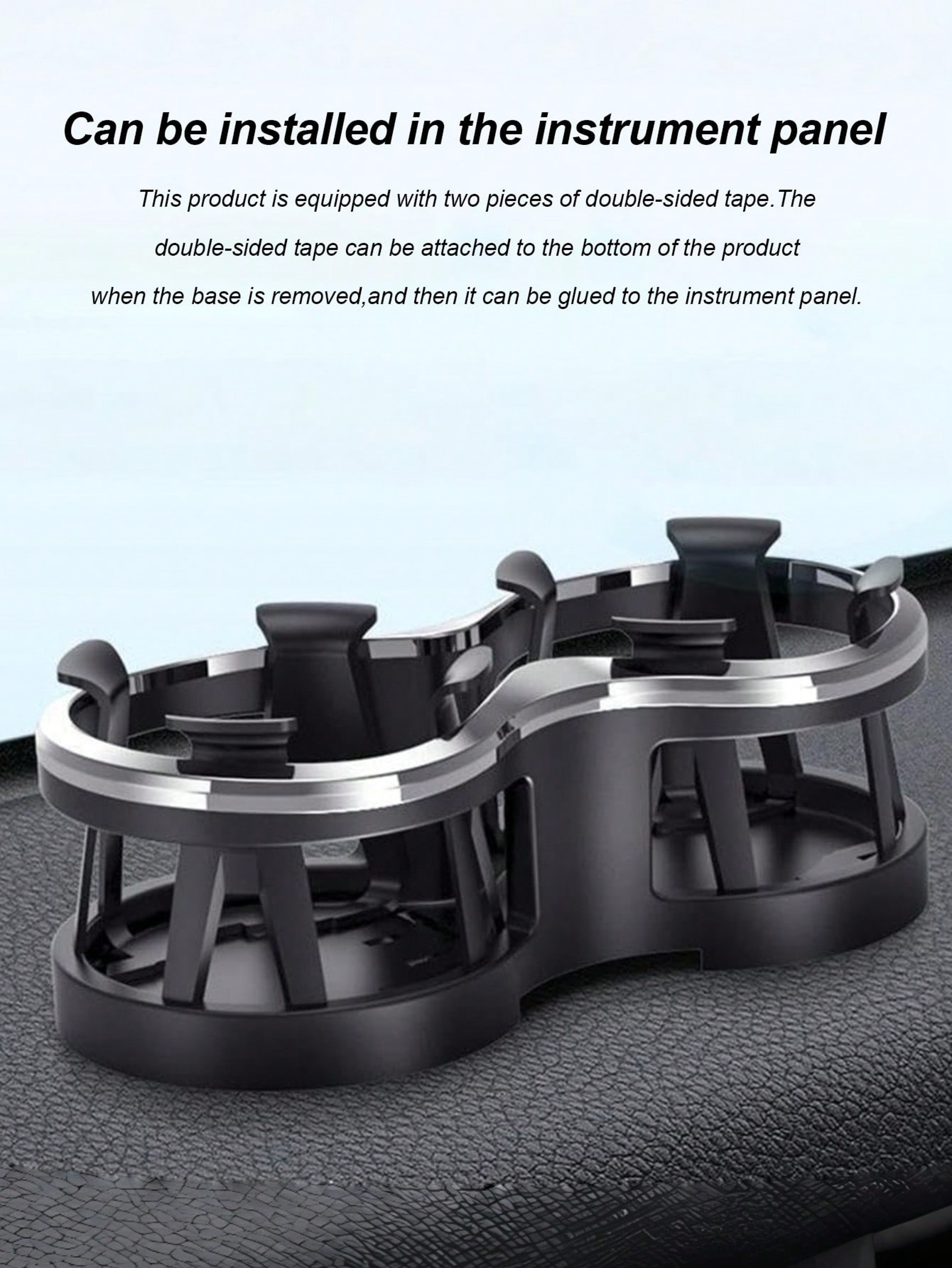 Universal Car Cup Holder Extender With Dual Cup Design And Adjustable Clamp For Cars Trucks  SUVs 1