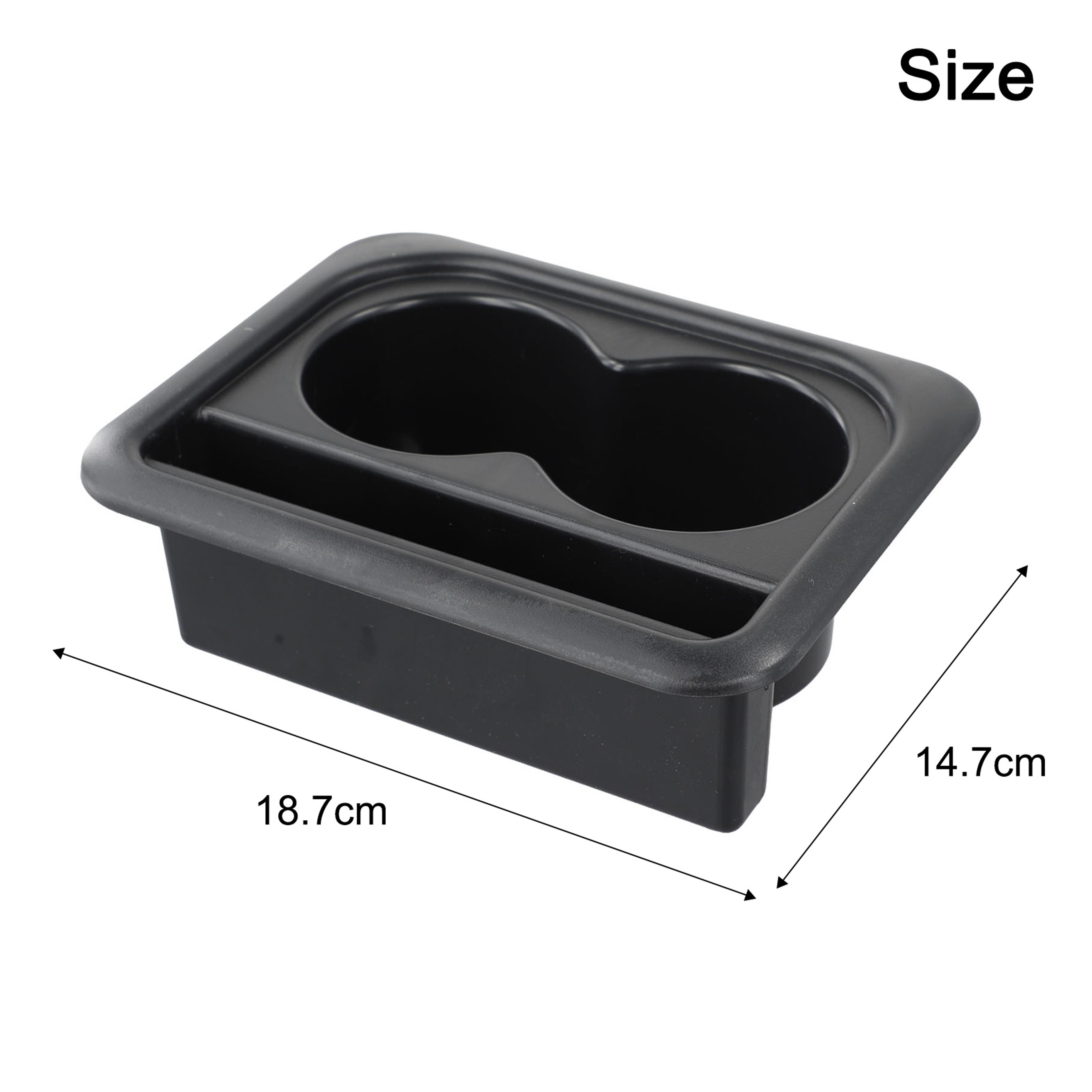 Car Cup Holder Armrest Console Storage Box With Cushion Pad Multifunctional Organizer 5