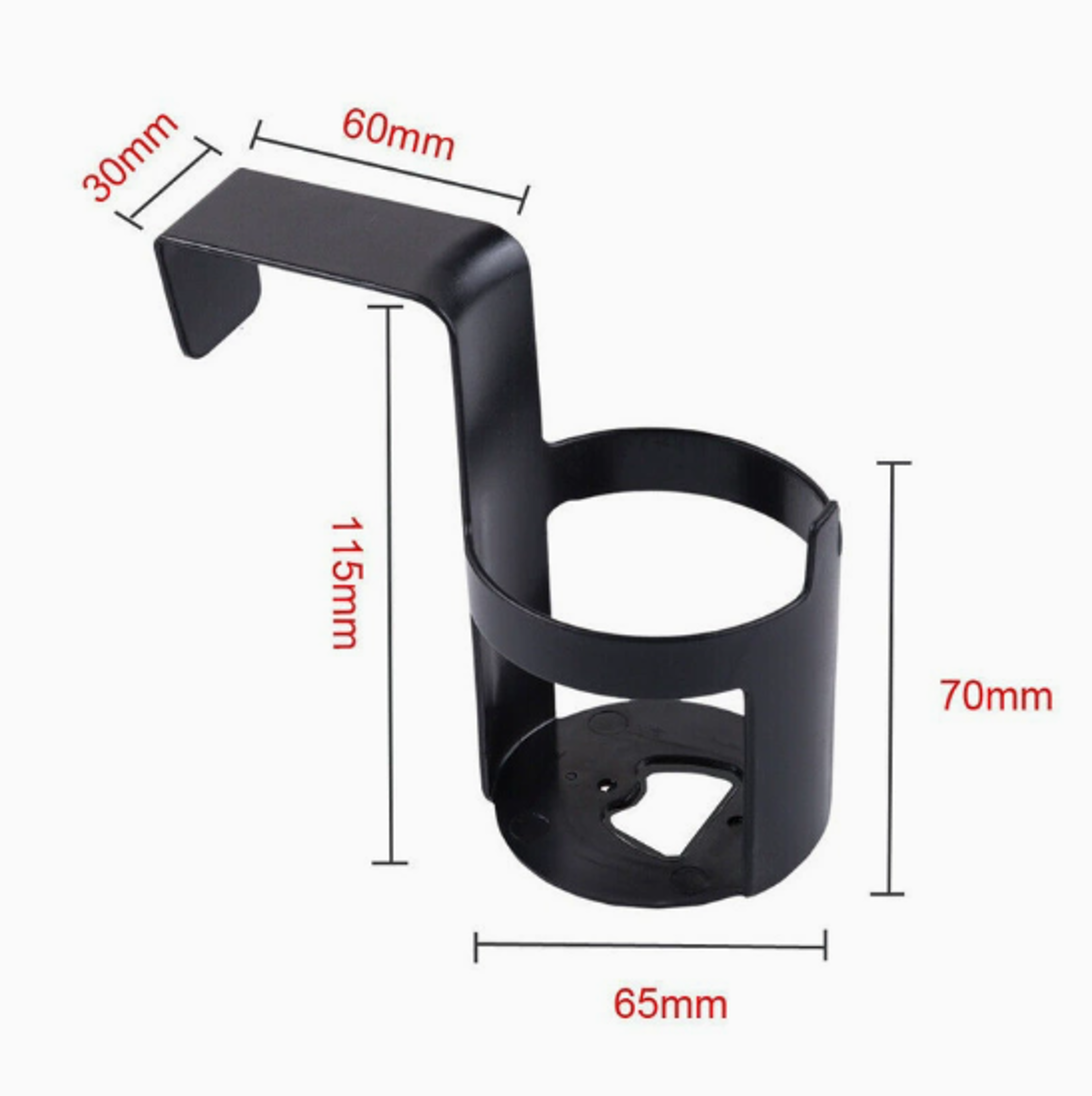 Multifunctional Car Cup Holder Door Mounted Storage Rack Organizer – view 2