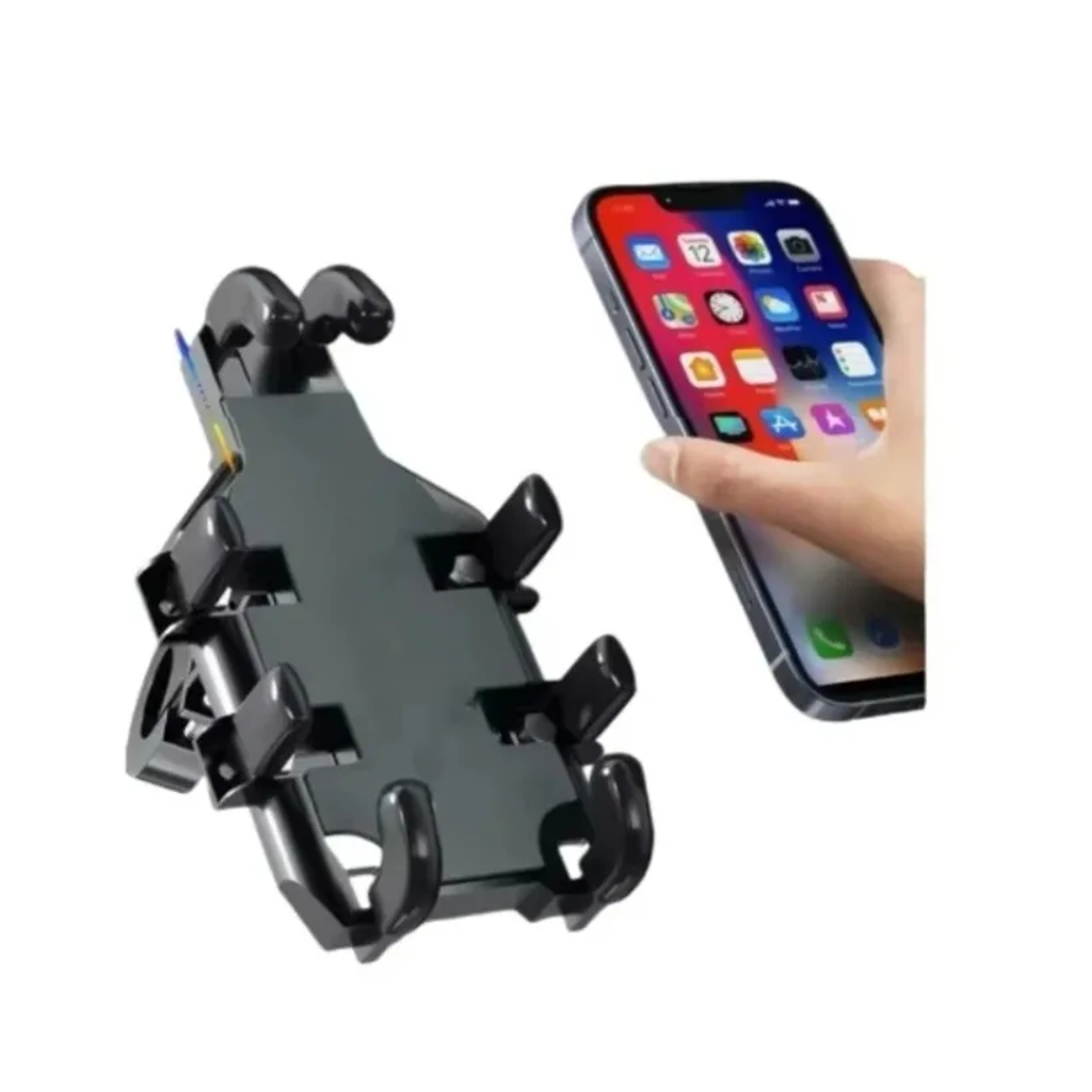 Bike Phone Holder Anti-Shake Handlebar Mount for Bicycles & Motorcycles – view 1