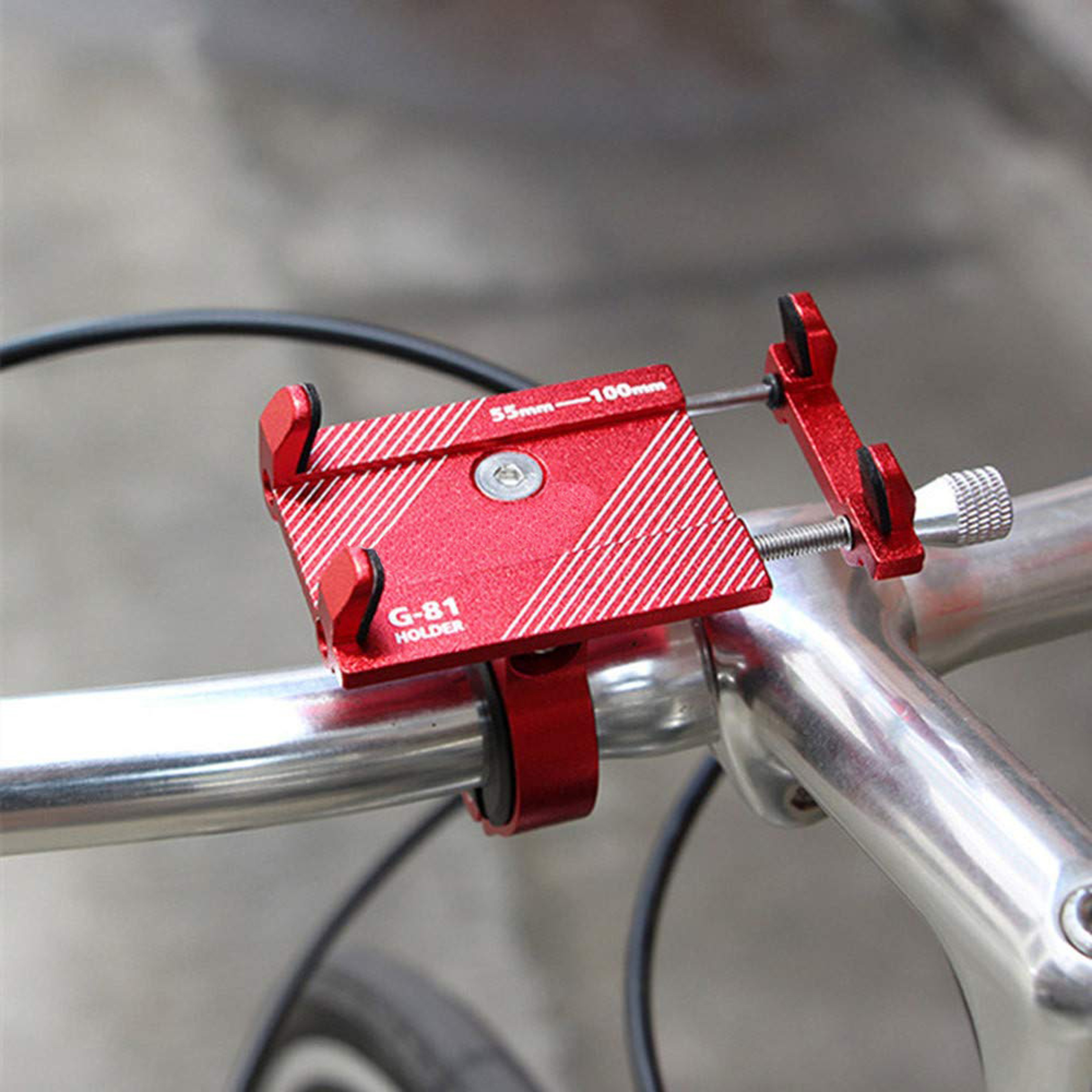 Universal Aluminum Bike Phone Mount 360 Rotation Motorcycle Handlebar Phone Holder 2