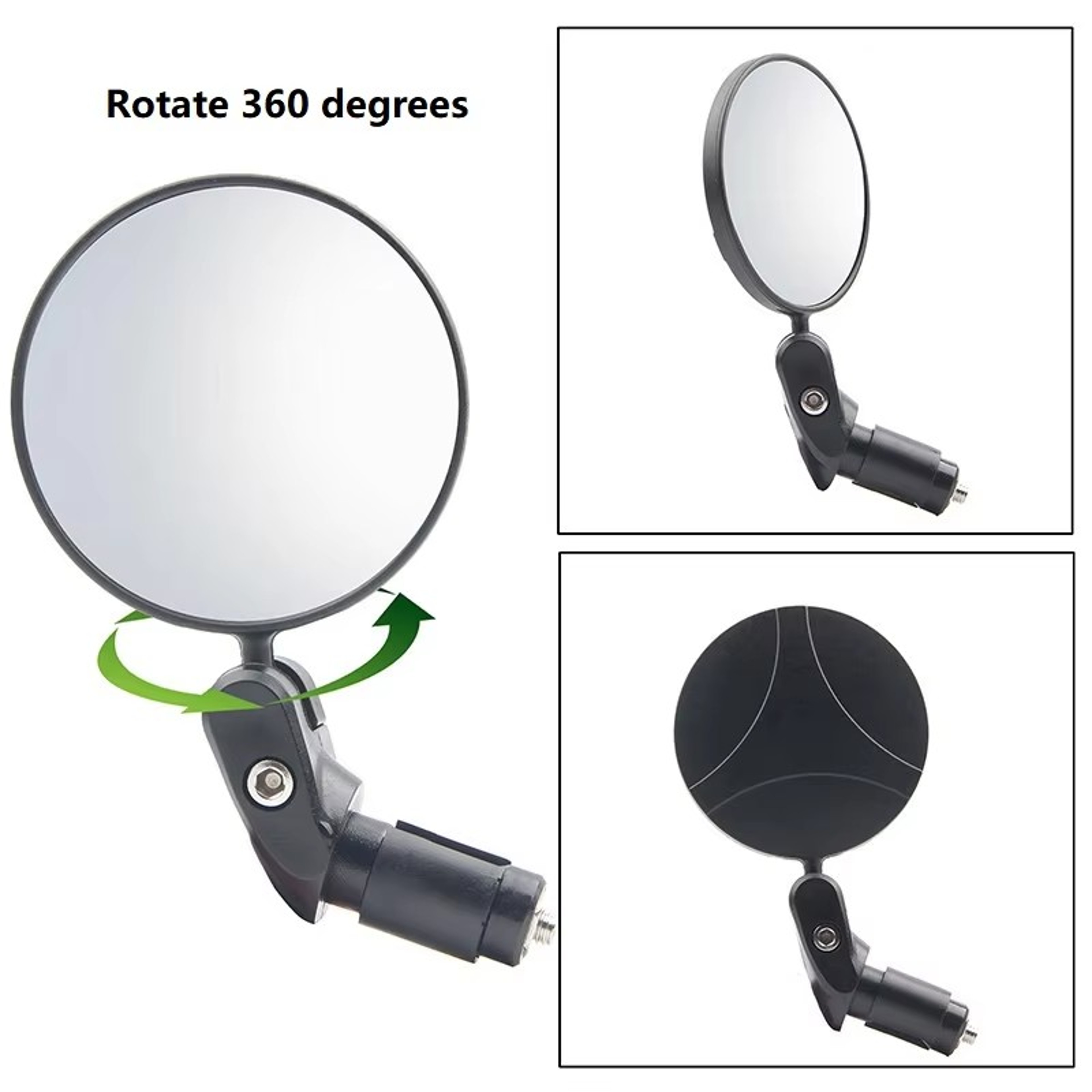 Universal Wide Angle Bike Rearview Mirror Adjustable Handlebar Mirror for MTB Road & City Bikes – view 4