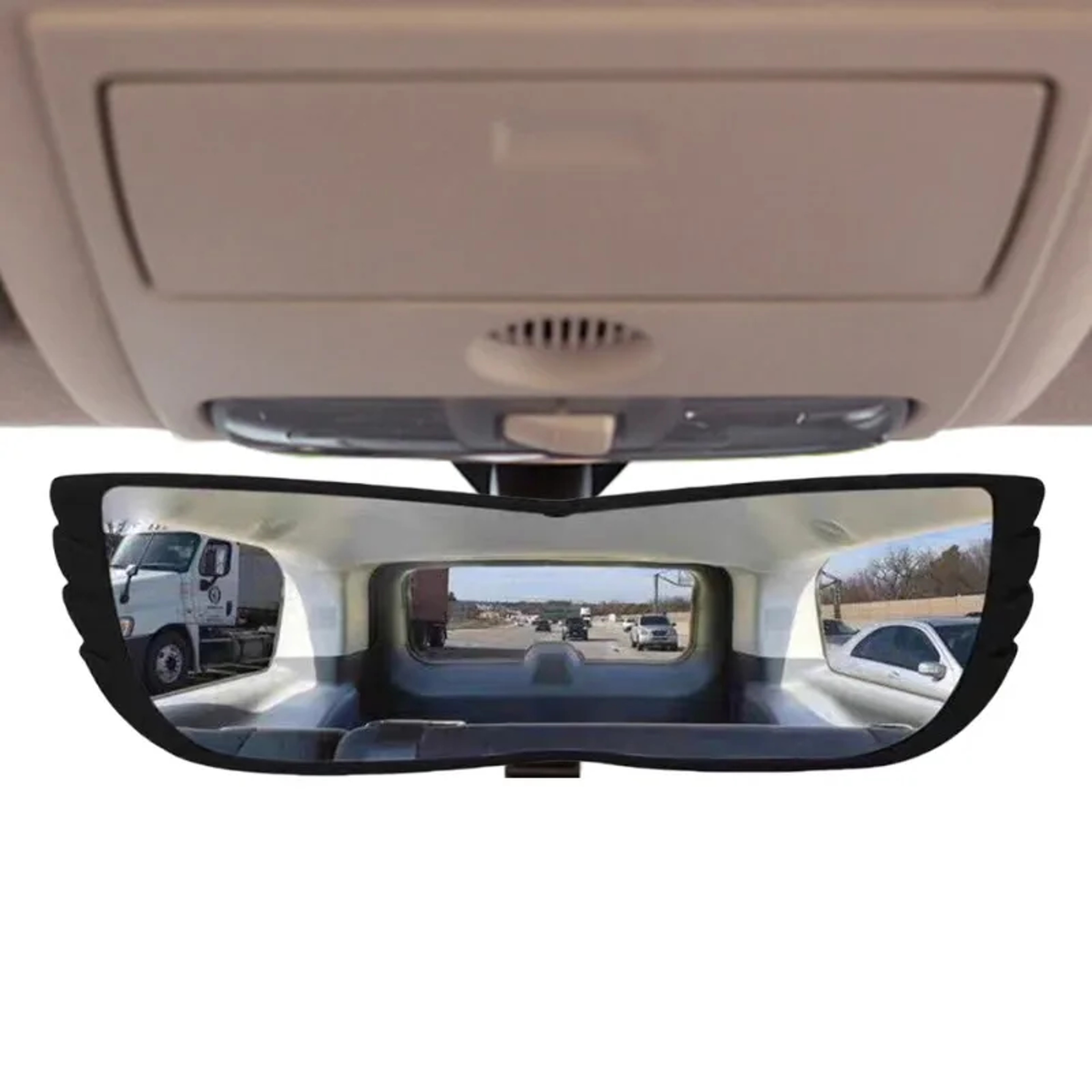 Wide Angle Rear View Mirror For Car Interior Panoramic Anti Glare Universal Auto Safety Mirror 1