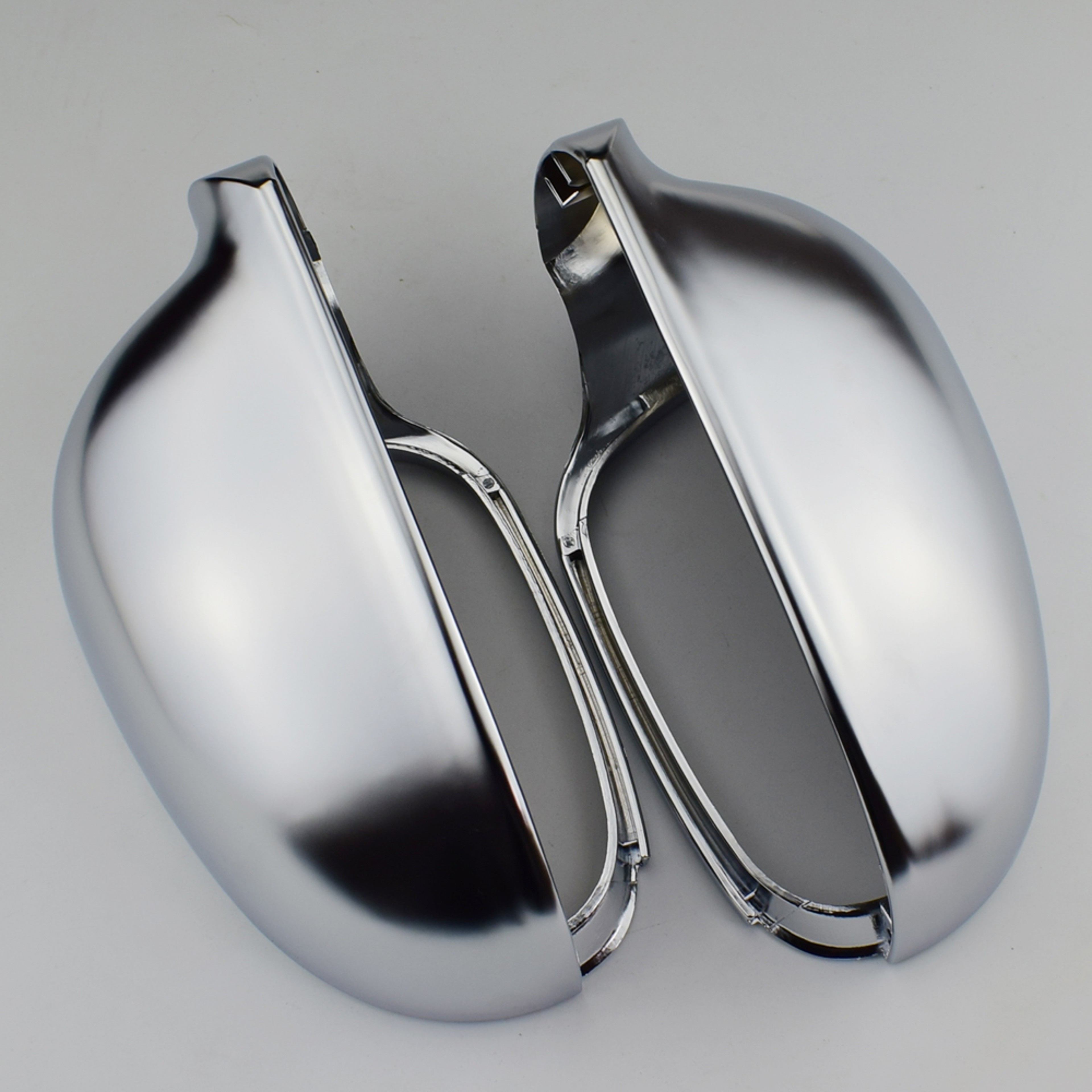 Glossy Chrome Side Mirror Covers For VW Golf GTI Passat 0