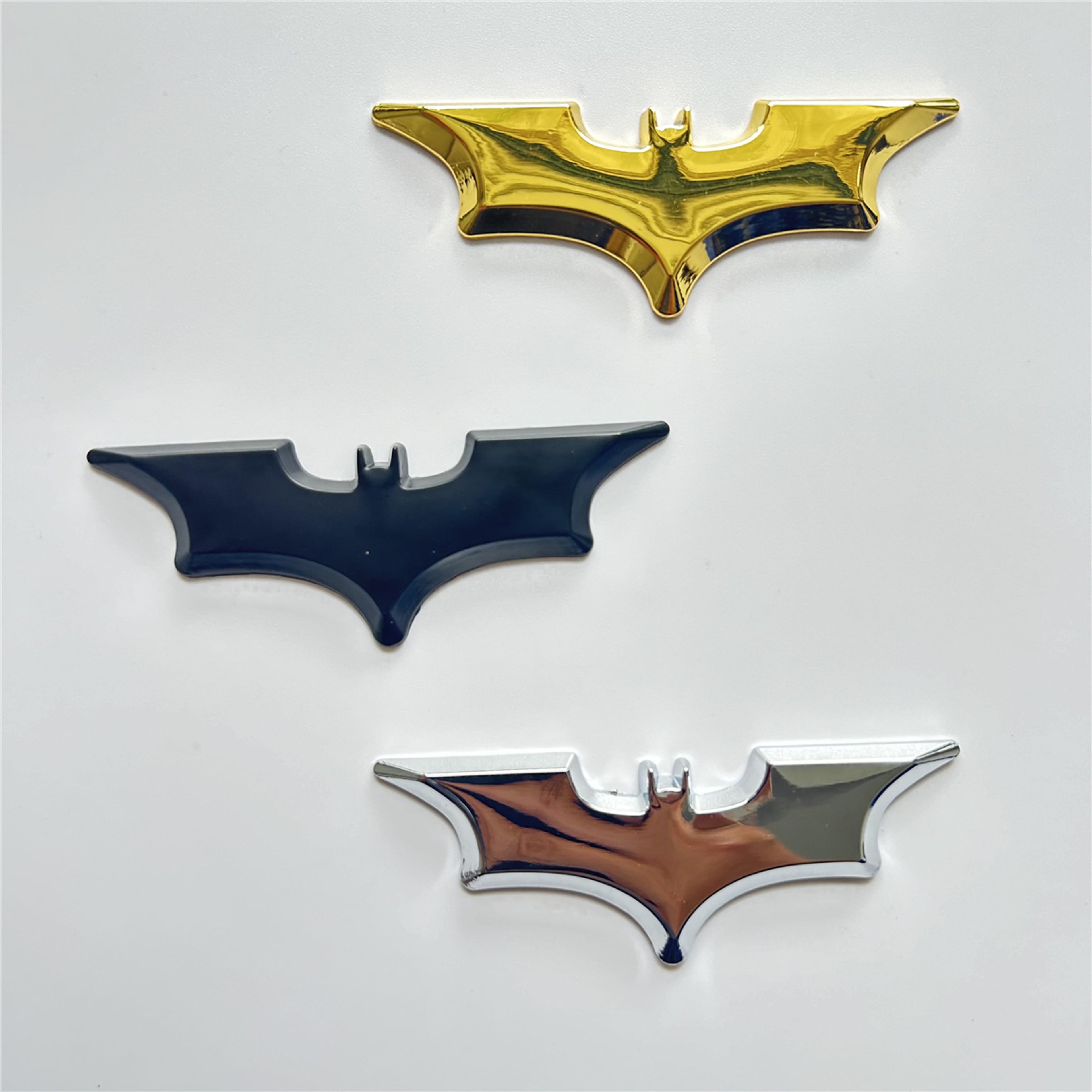 Metal Bat Car Emblem Sticker Cool Auto Badge Decal For Cars And Motorcycles 3