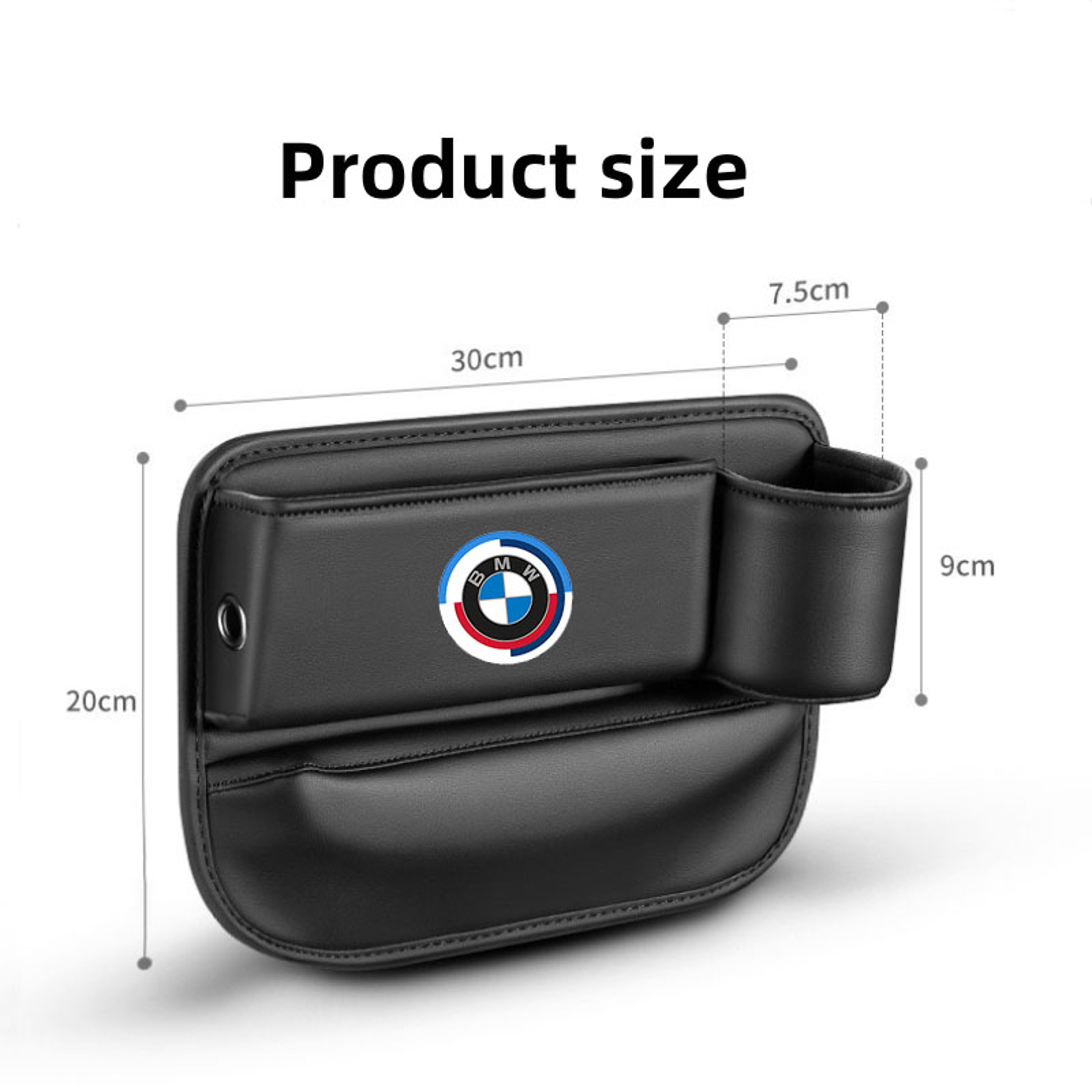 Car Seat Crevice Storage Box With Cup Holder Front Seat Organizer – view 3