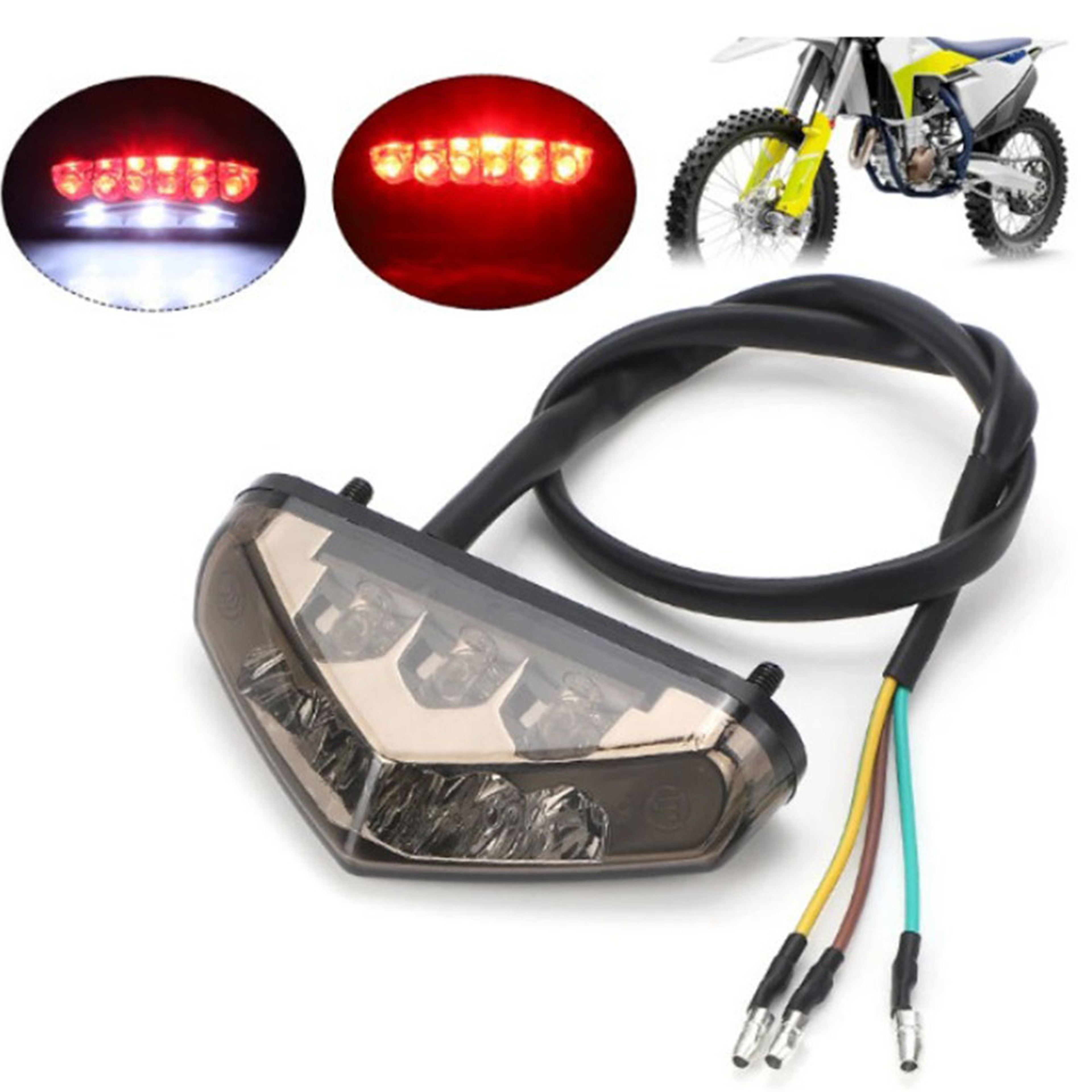 Mini Motorcycle LED Tail Light Rear Brake Lamp For ATV Dirt Bike Scooter 1