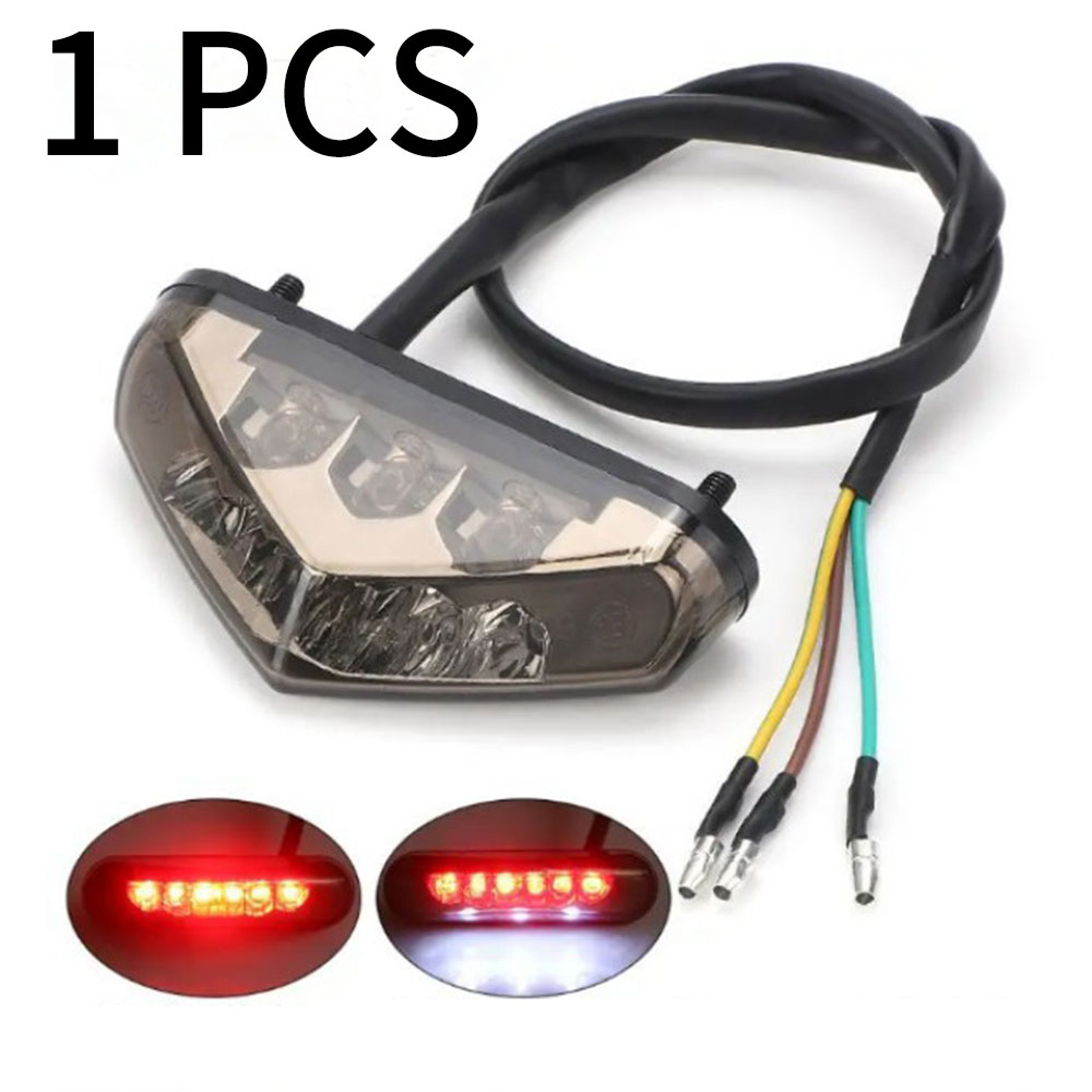Mini Motorcycle LED Tail Light Rear Brake Lamp For ATV Dirt Bike Scooter 5