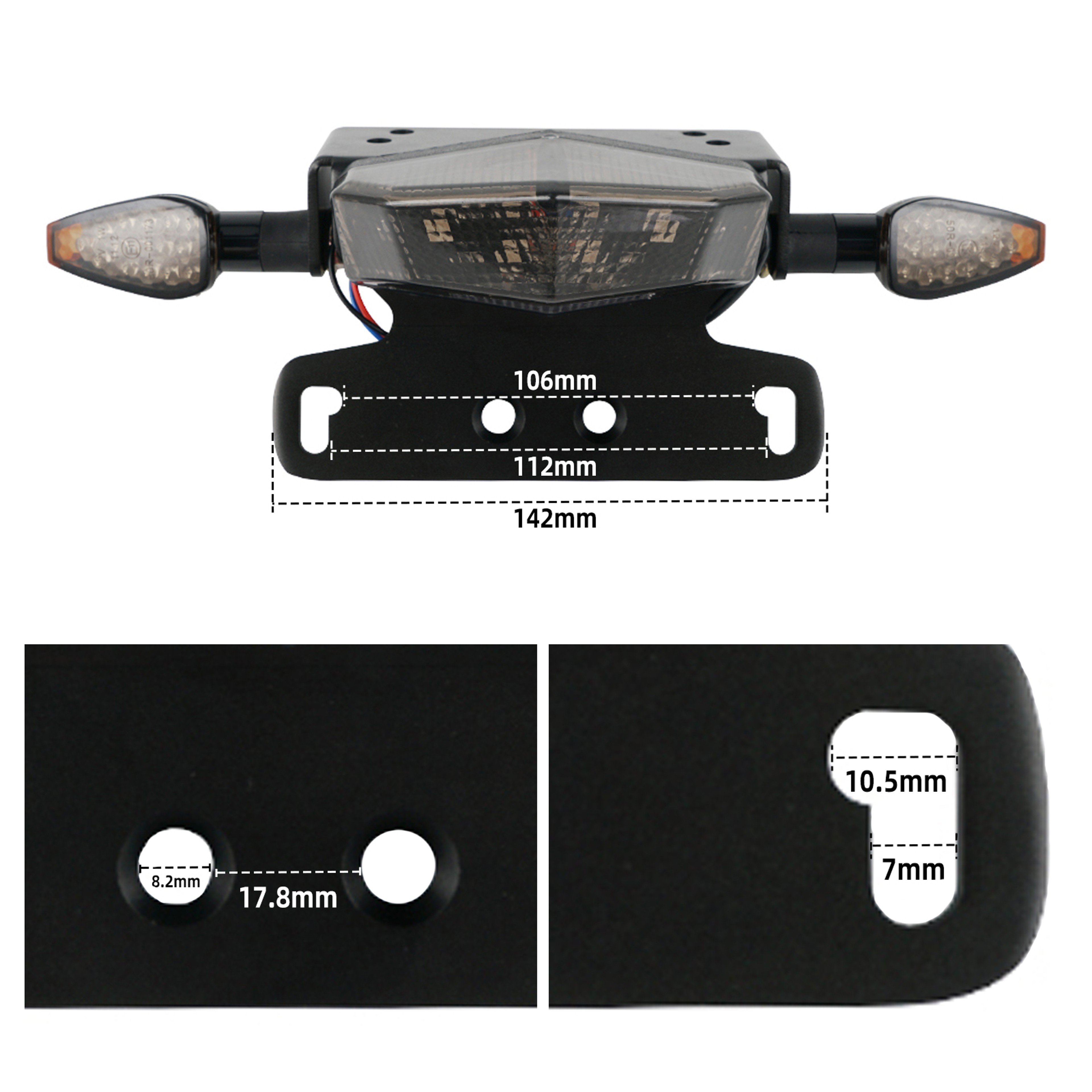 LED License Plate Rear Brake Light Turn Signal 2