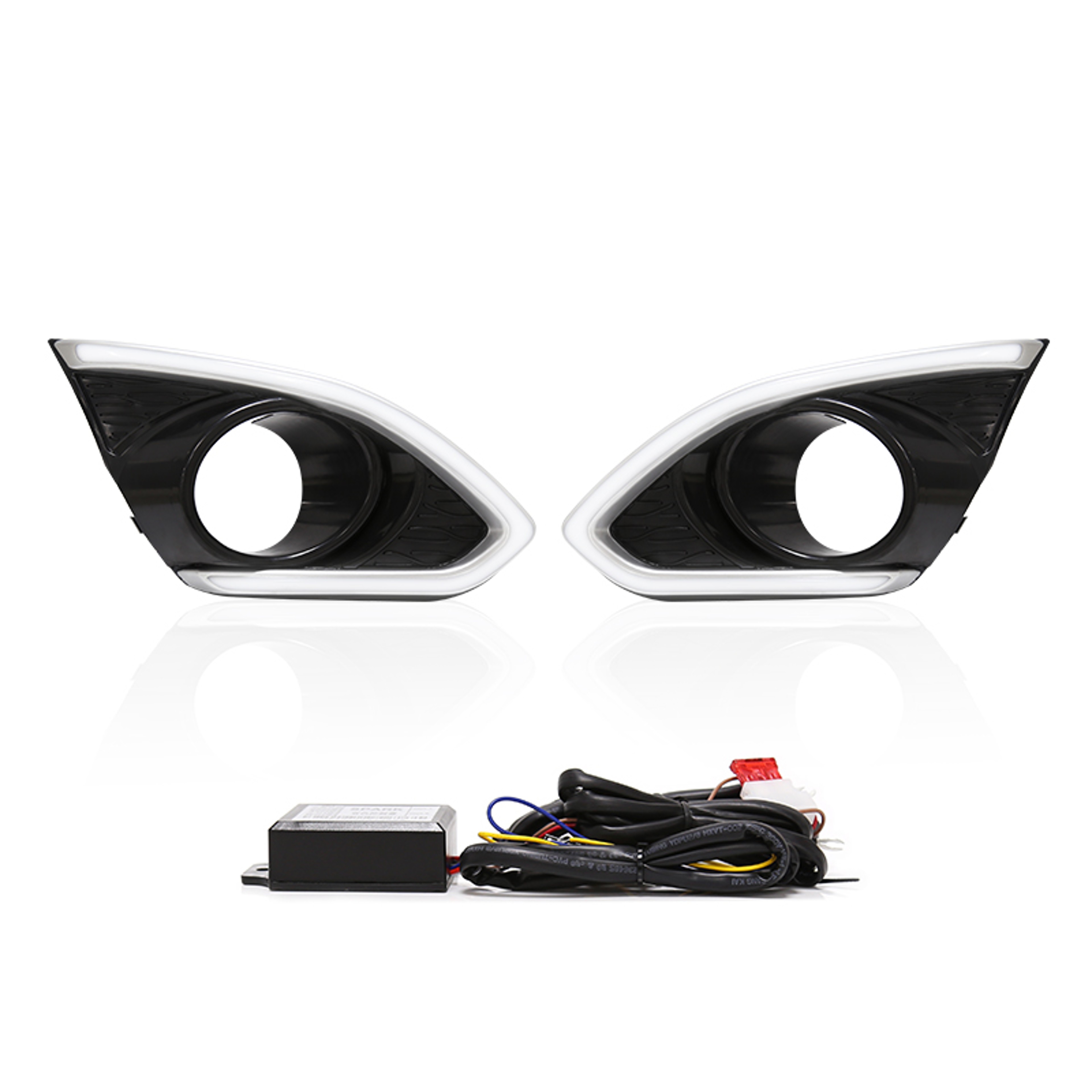 Spark LED DRL Daytime Running Lights Fog Lamp With Dual Turn Signal 0