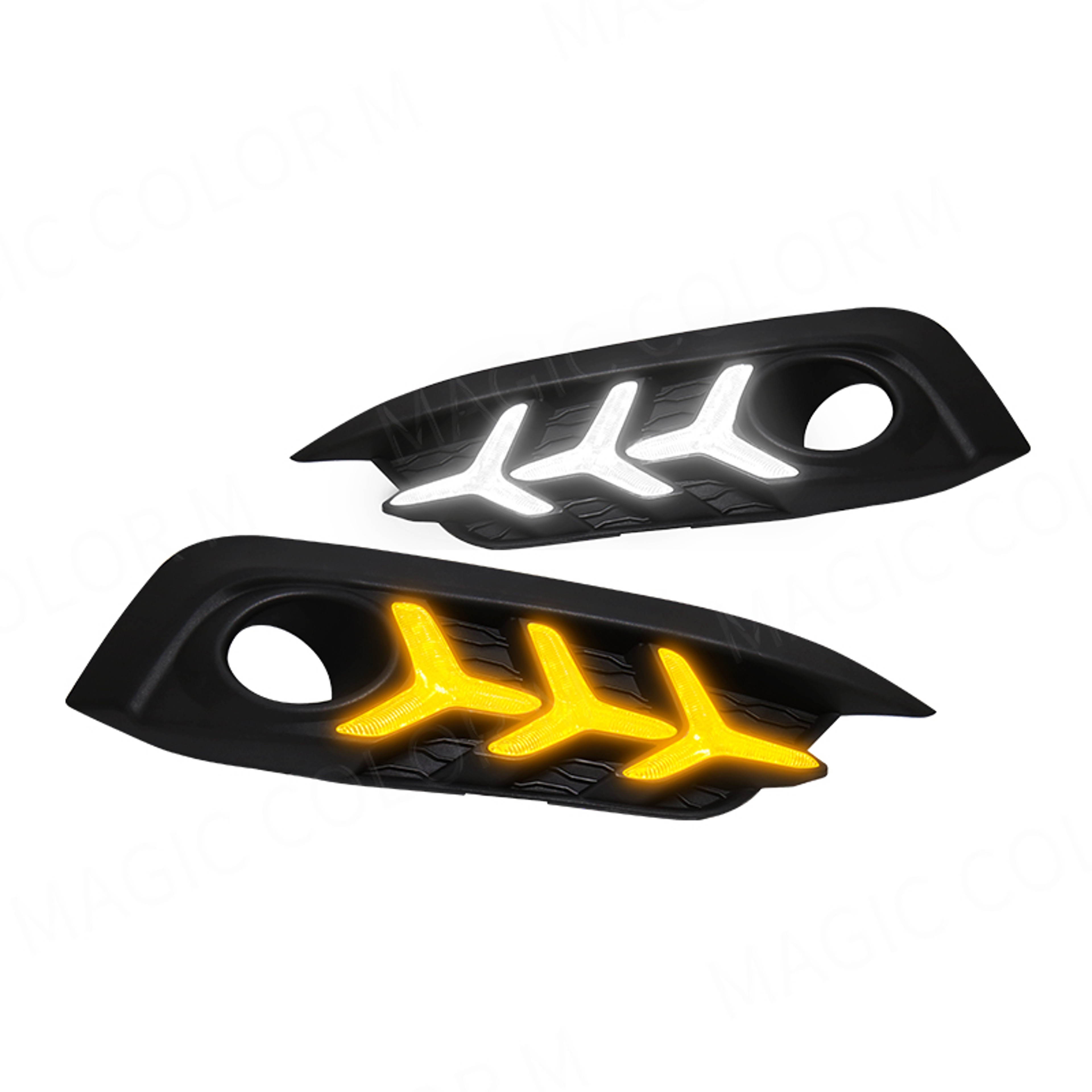 Honda Civic LED DRL Daytime Running Lights Front Bumper Turn Signal Accessories – view 7