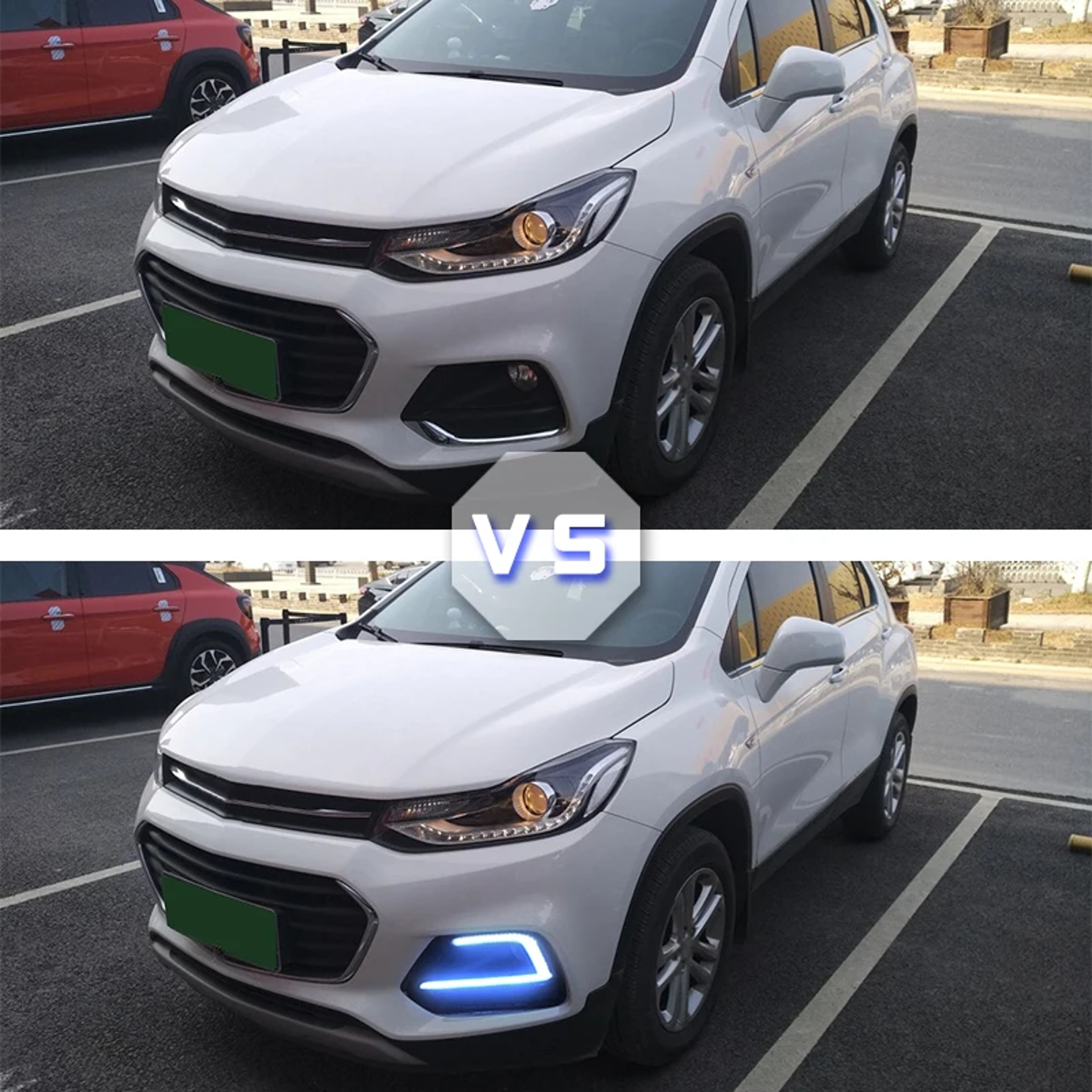 LED Daytime Running Lights With Yellow Turn Signal 5