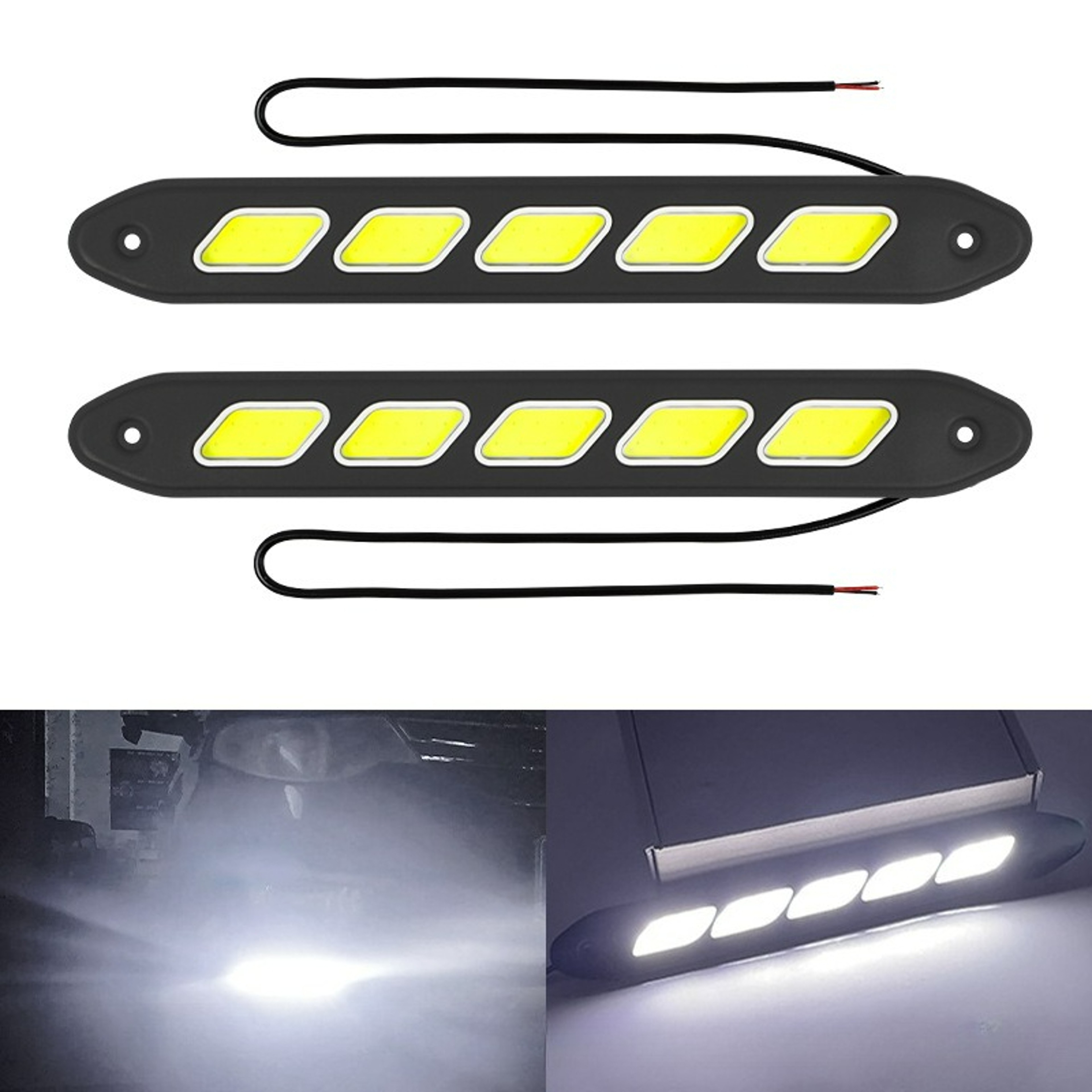 Flexible Silicone LED Daytime Running Light Waterproof Car DRL Strip For Auto Exterior Styling 9