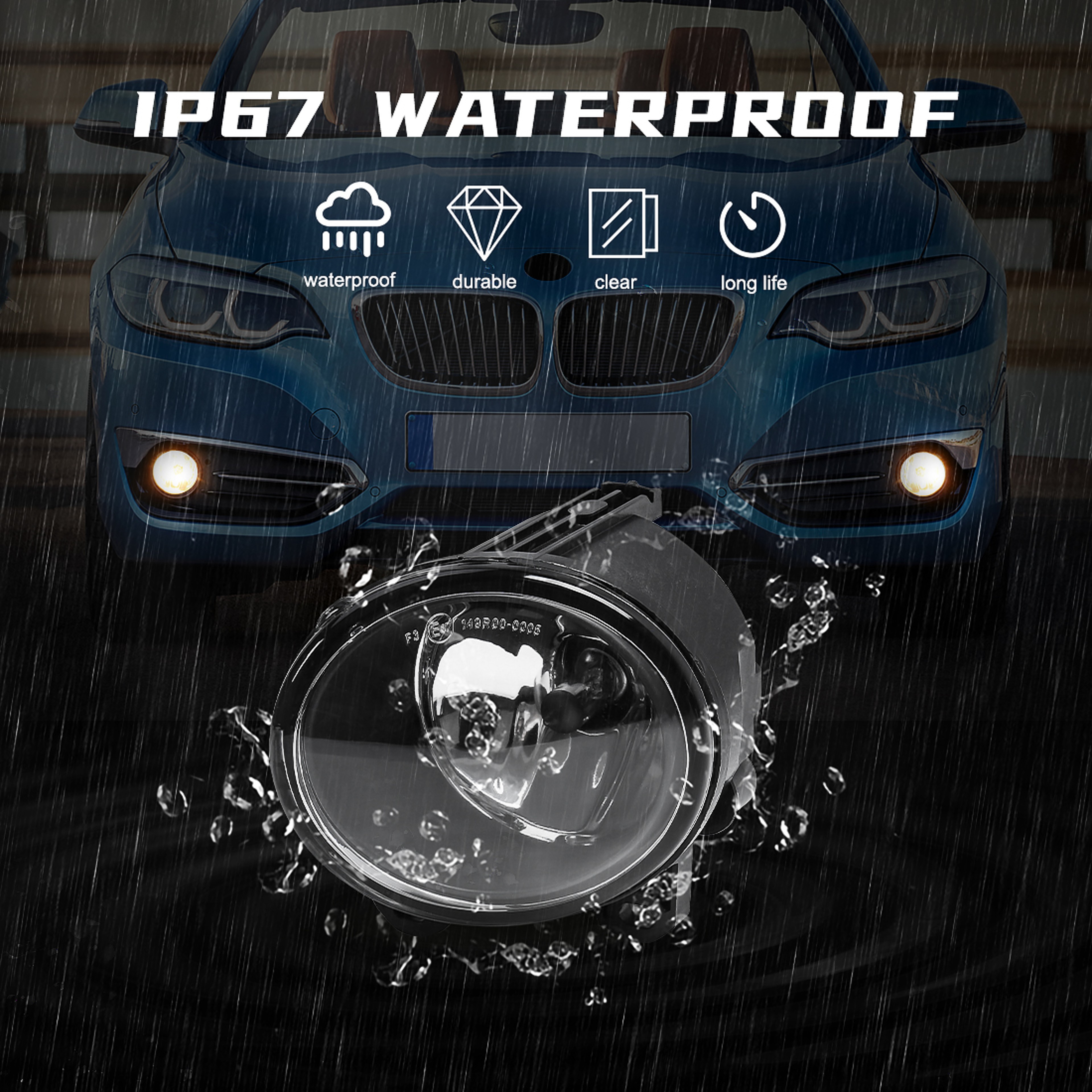 LED Fog Lights Daytime Running Lamps Waterproof Upgrade – view 4